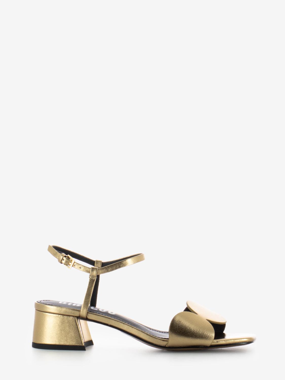 Onami platinum heeled sandals