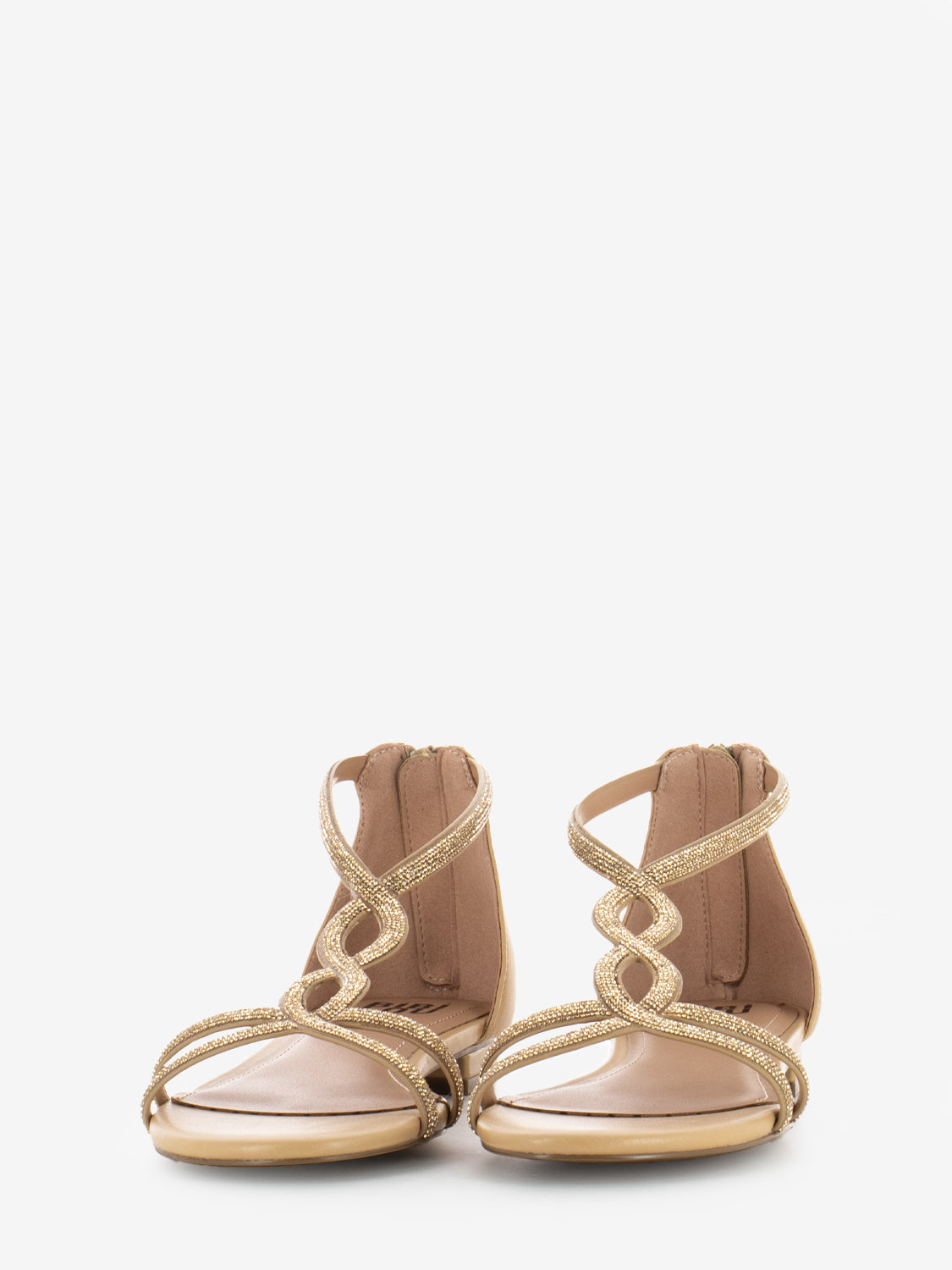 Nude Glitter Sandals