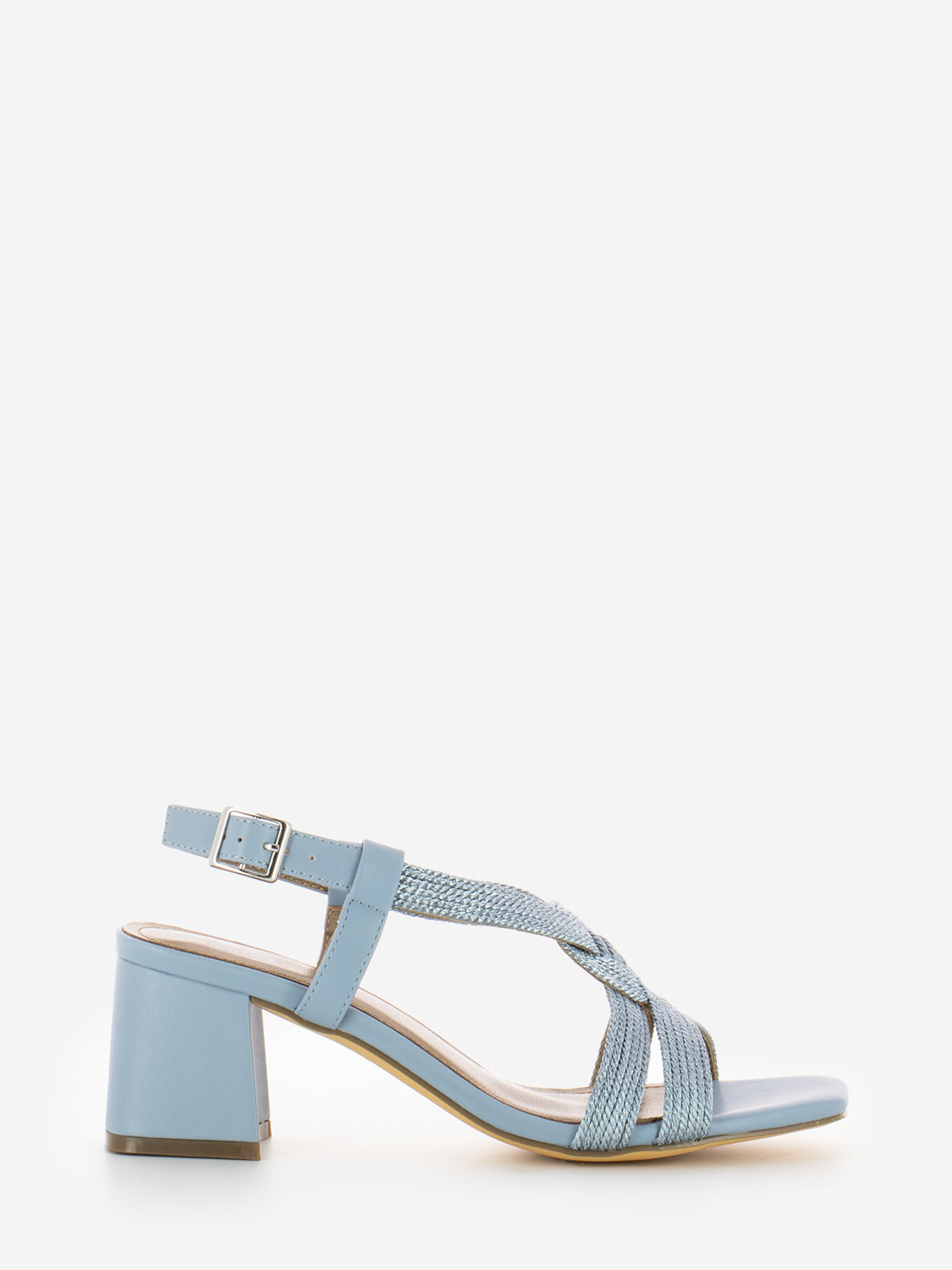 Setsuko Sandals with Sky Blue Heel