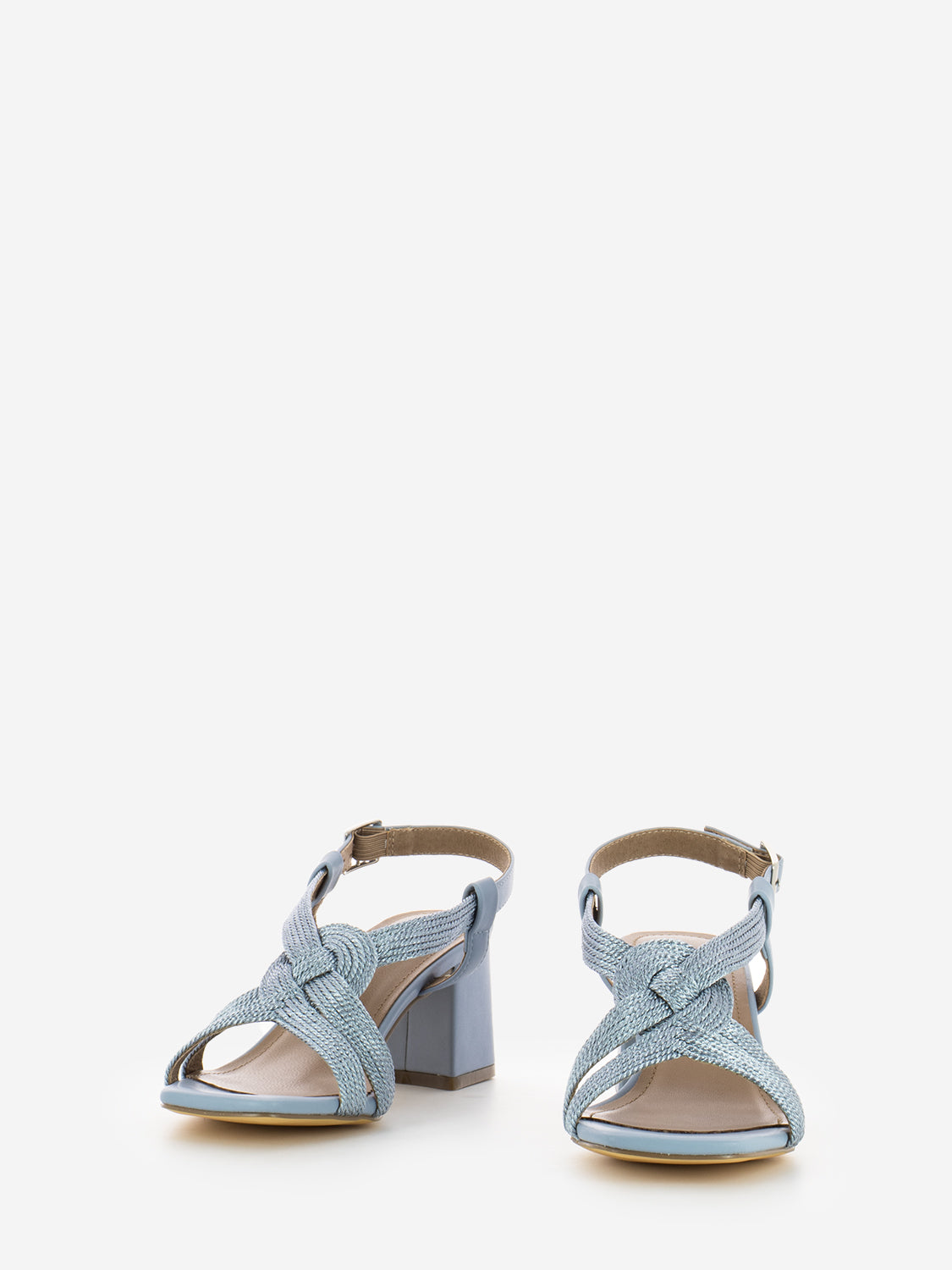 Setsuko Sandals with Sky Blue Heel