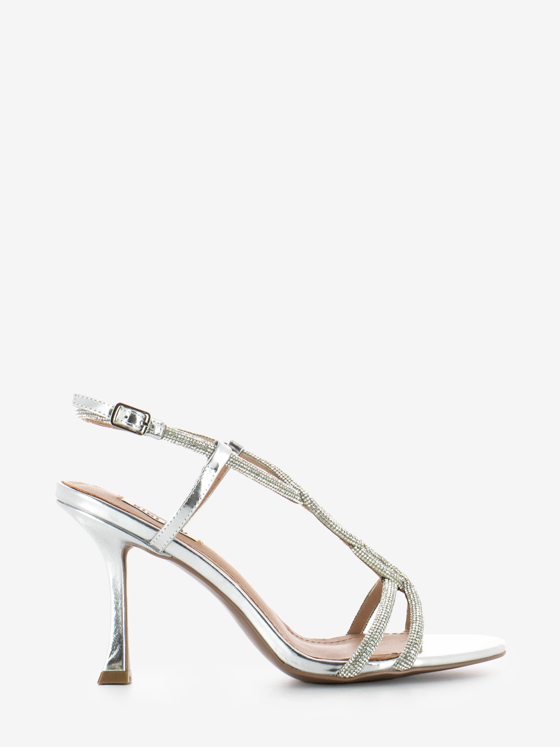 T.80 silver rhinestone sandals