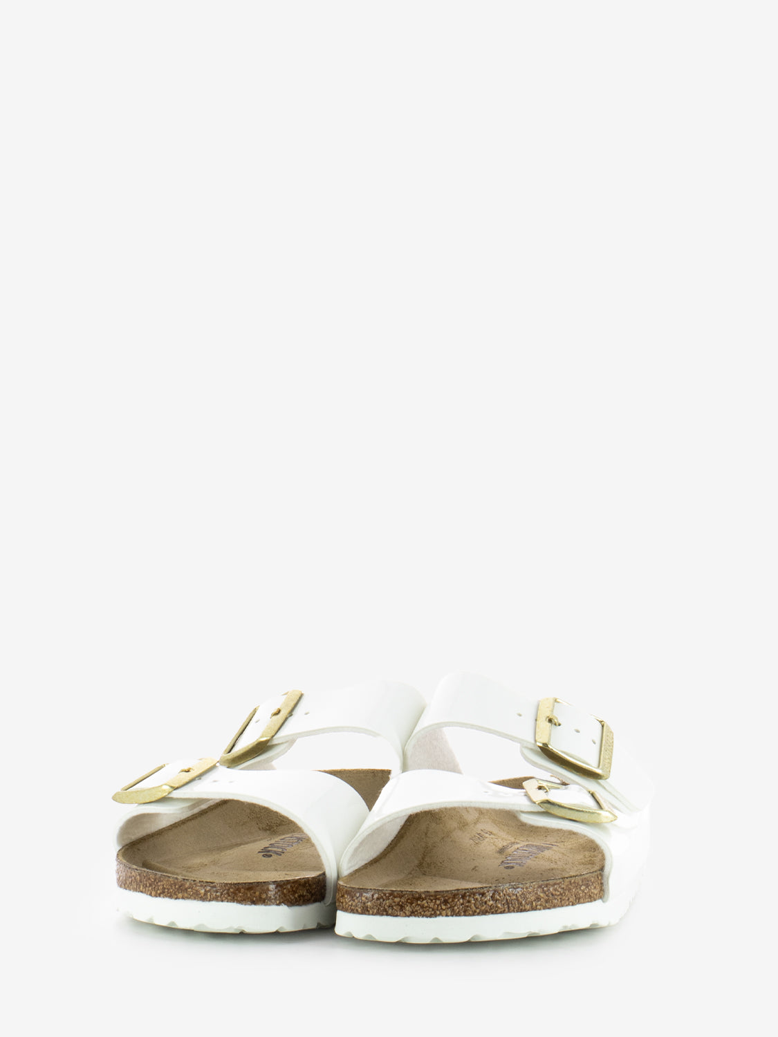 Ciabatta Arizona Birko Flor bianco lucido