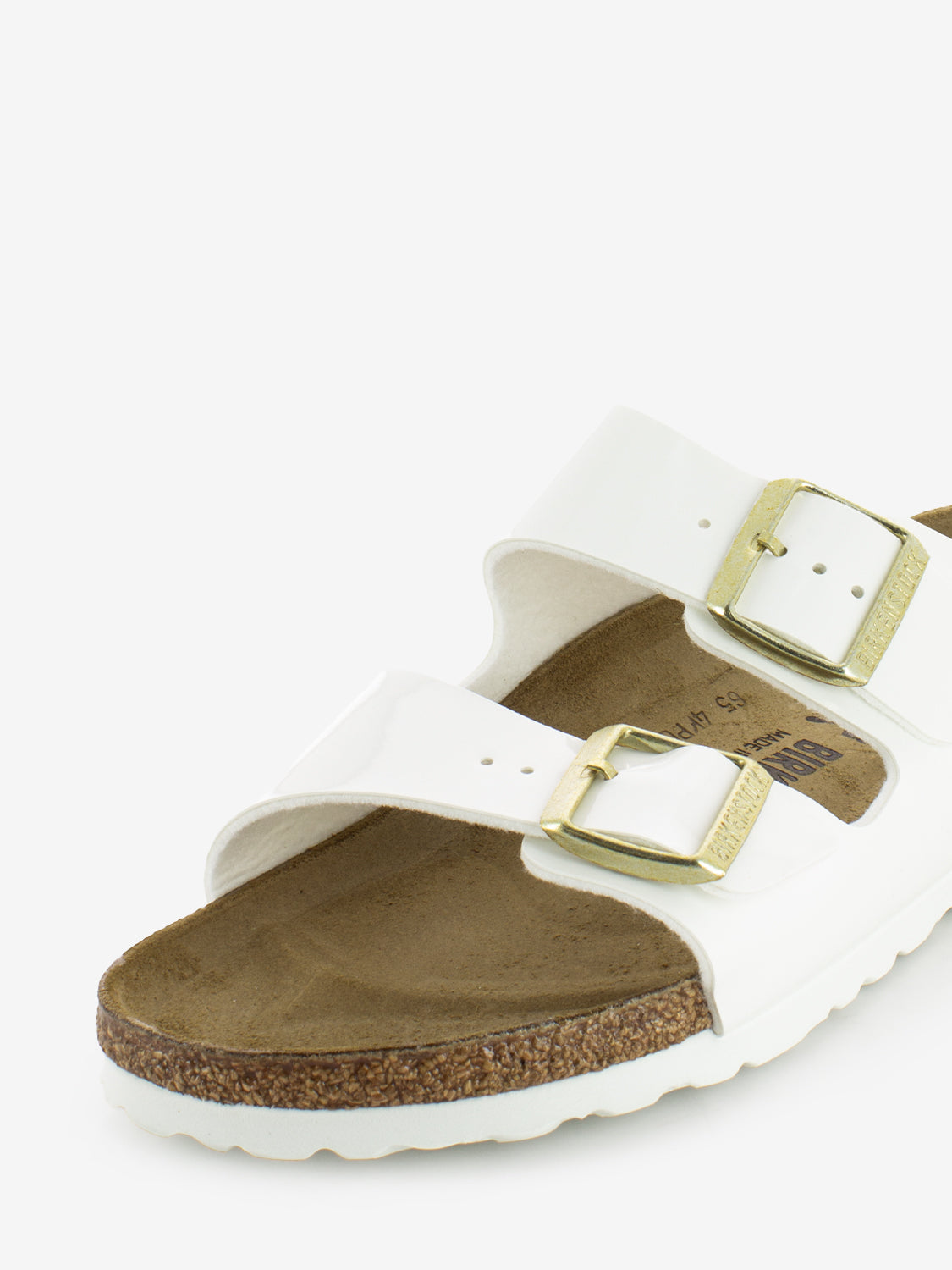 Ciabatta Arizona Birko Flor bianco lucido
