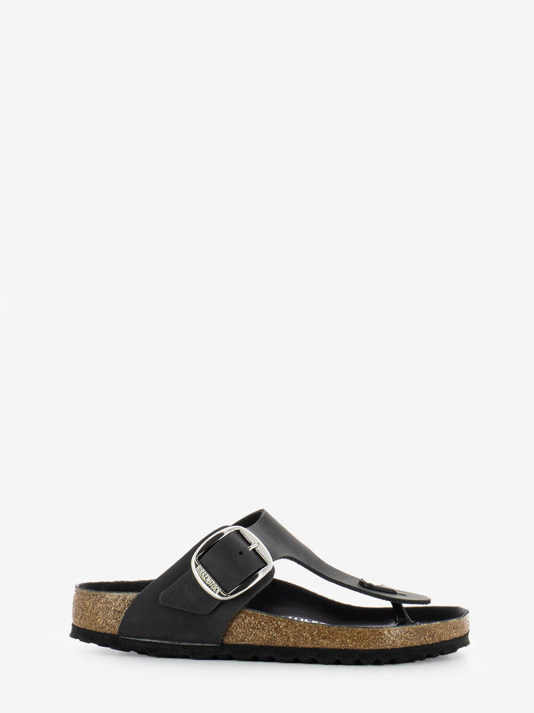 BIRKENSTOCK - Gizeh Big Buckle Oiled Leather black