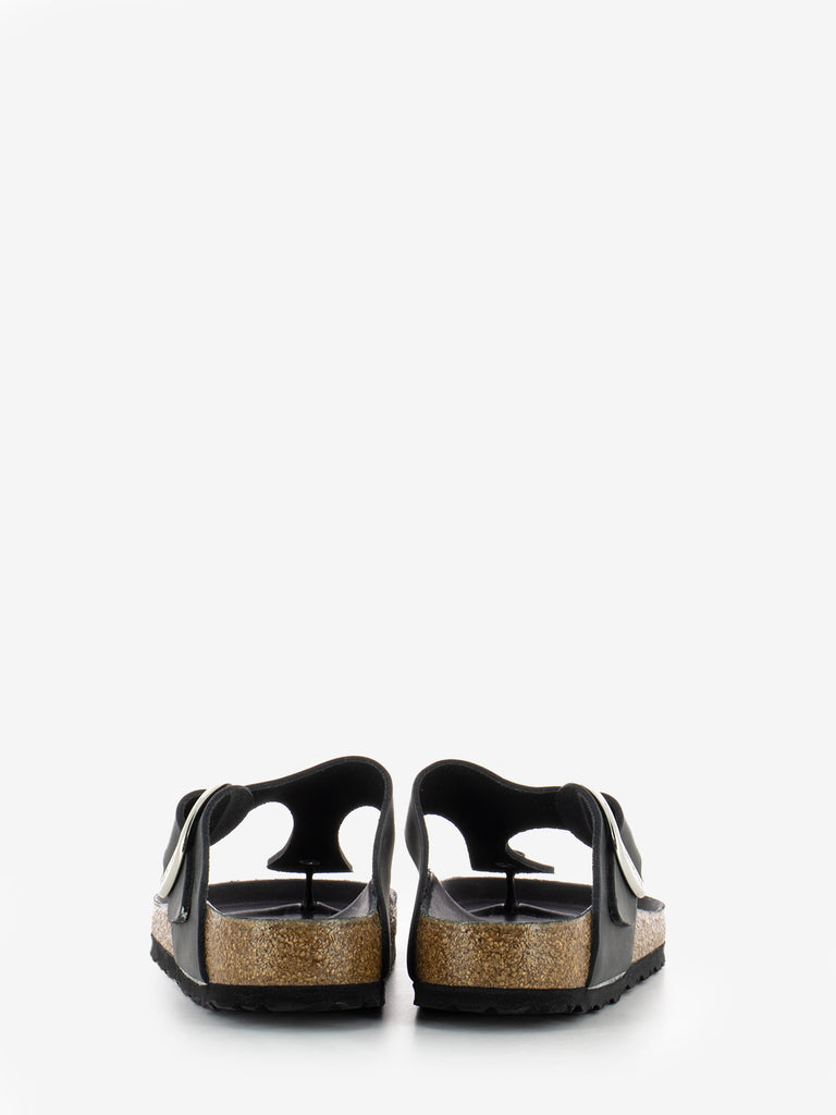 BIRKENSTOCK - Gizeh Big Buckle Oiled Leather black