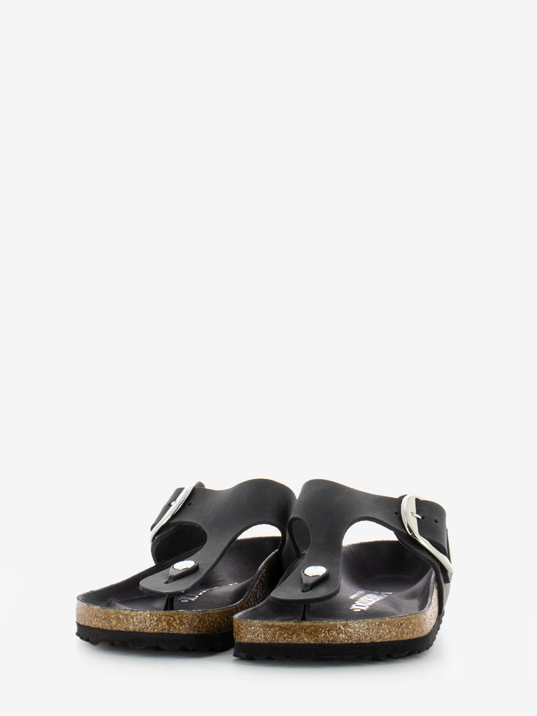 BIRKENSTOCK - Gizeh Big Buckle Oiled Leather black