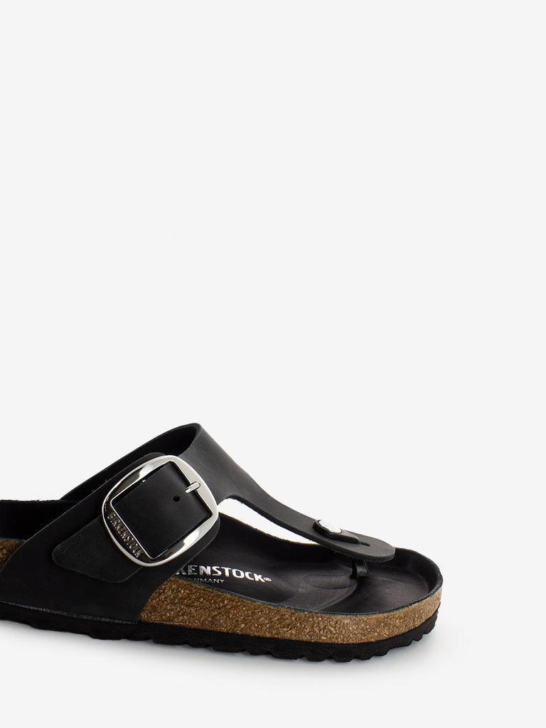 BIRKENSTOCK - Gizeh Big Buckle Oiled Leather black