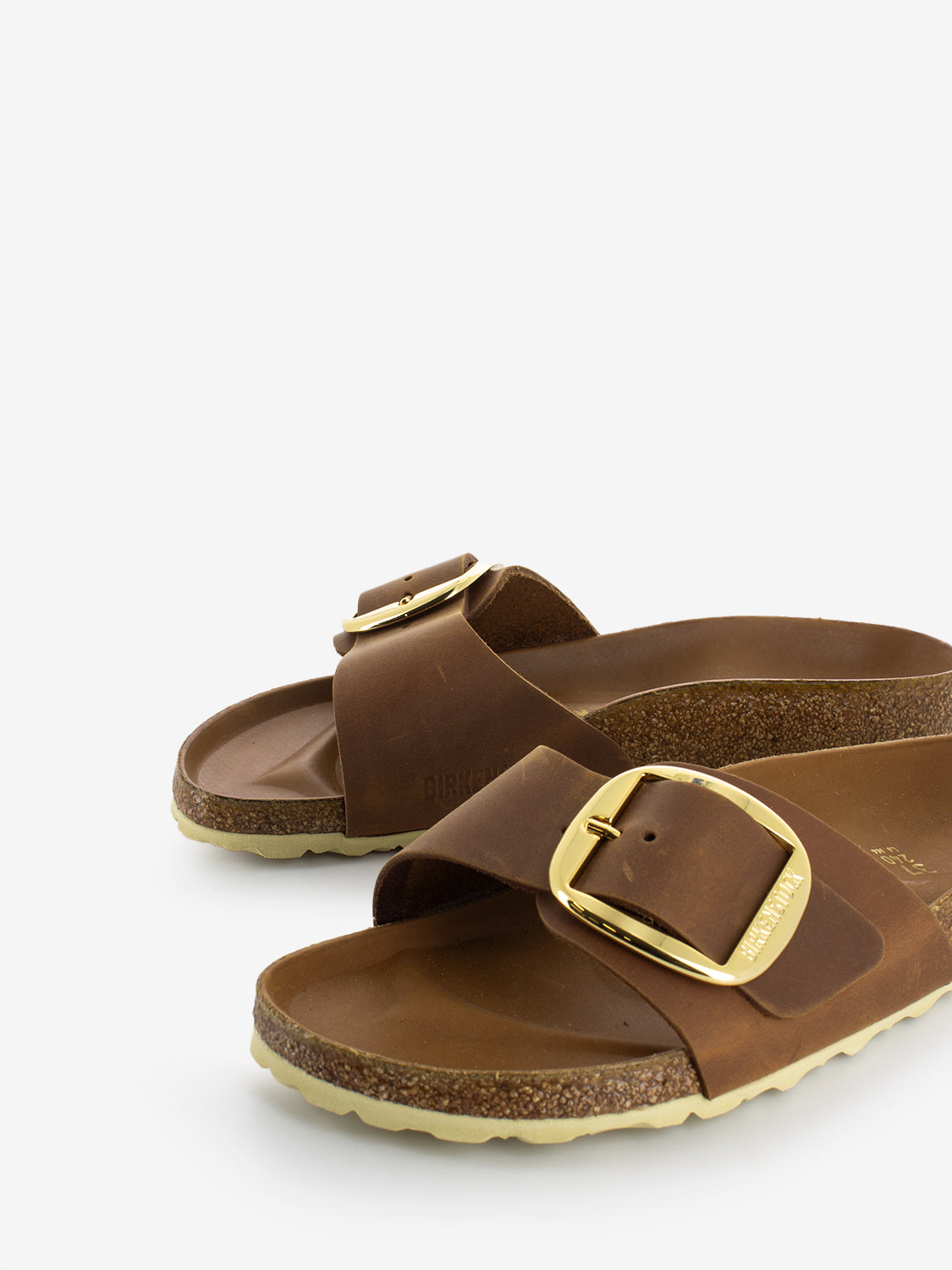 Birkenstock Madrid big buckle cognac oiled