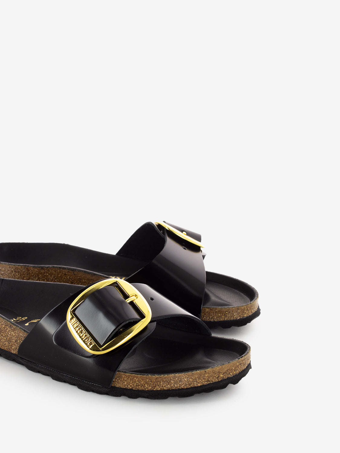 Madrid big buckle shine black