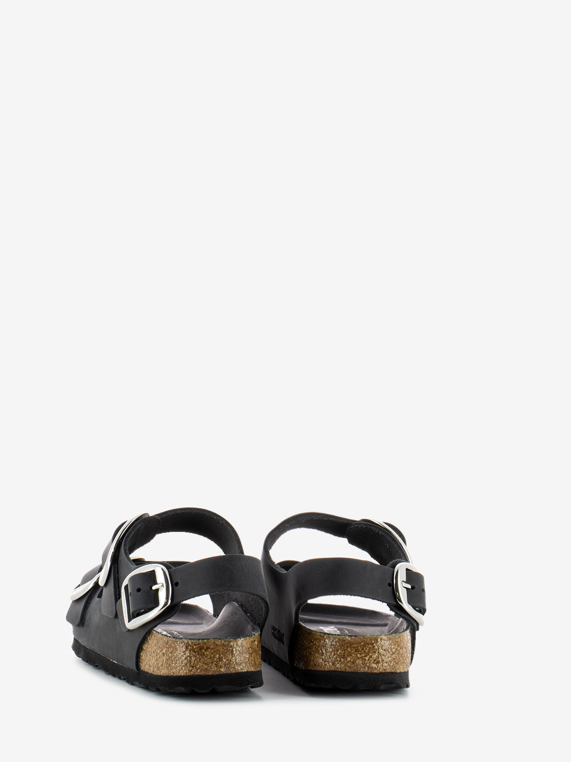 Milano Big Buckle Oiled Leather Black