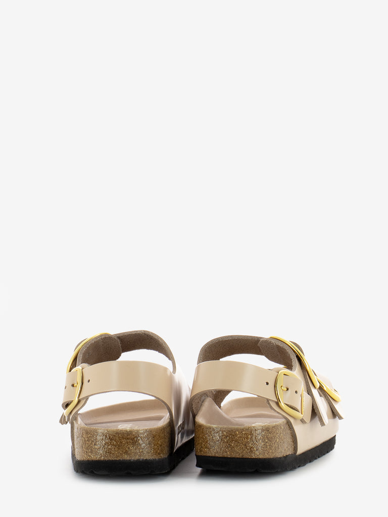 BIRKENSTOCK - Milano Big Buckle shine new beige