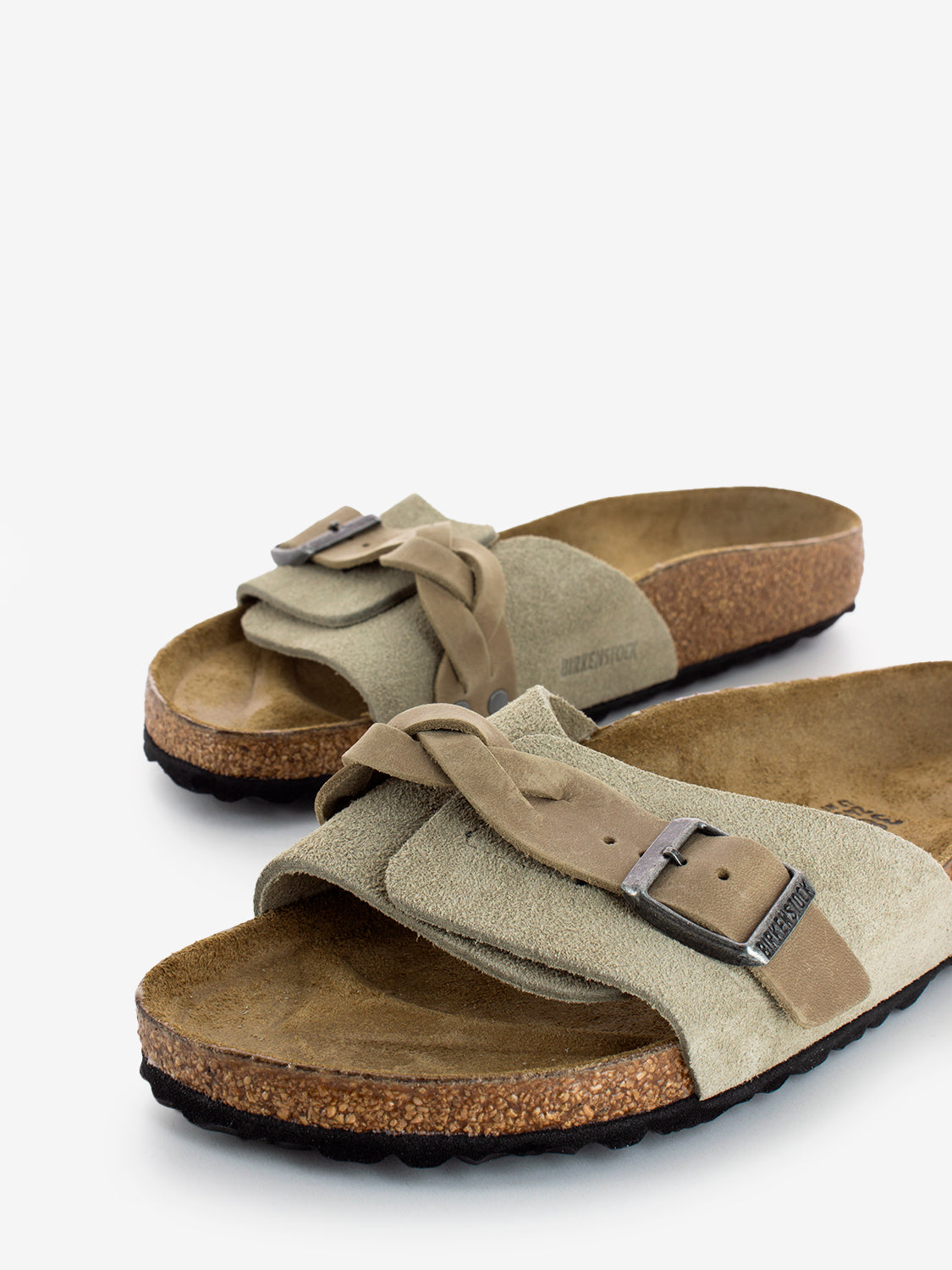 Oita suede braided taupe