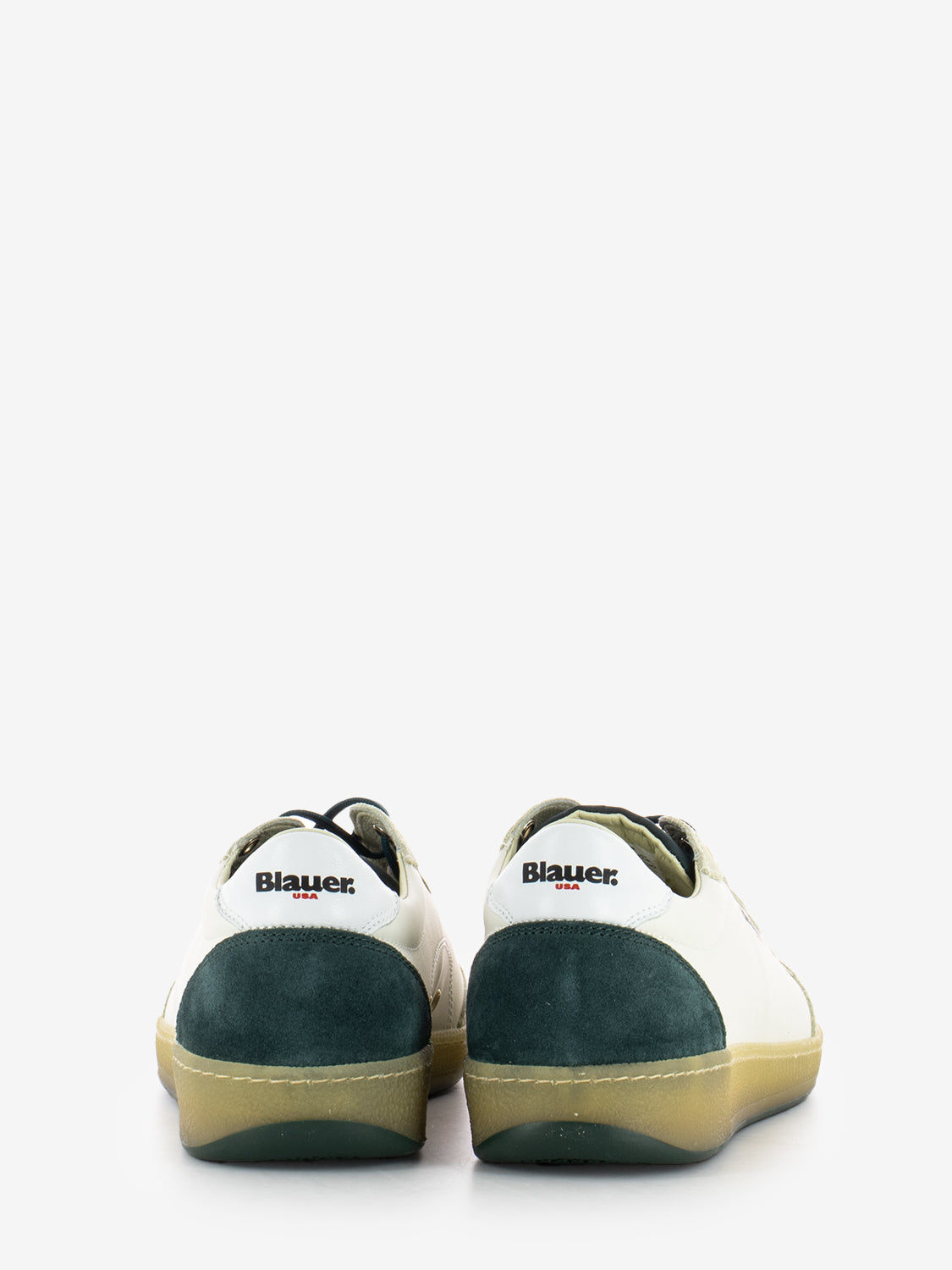 Sneakers M leather white / green