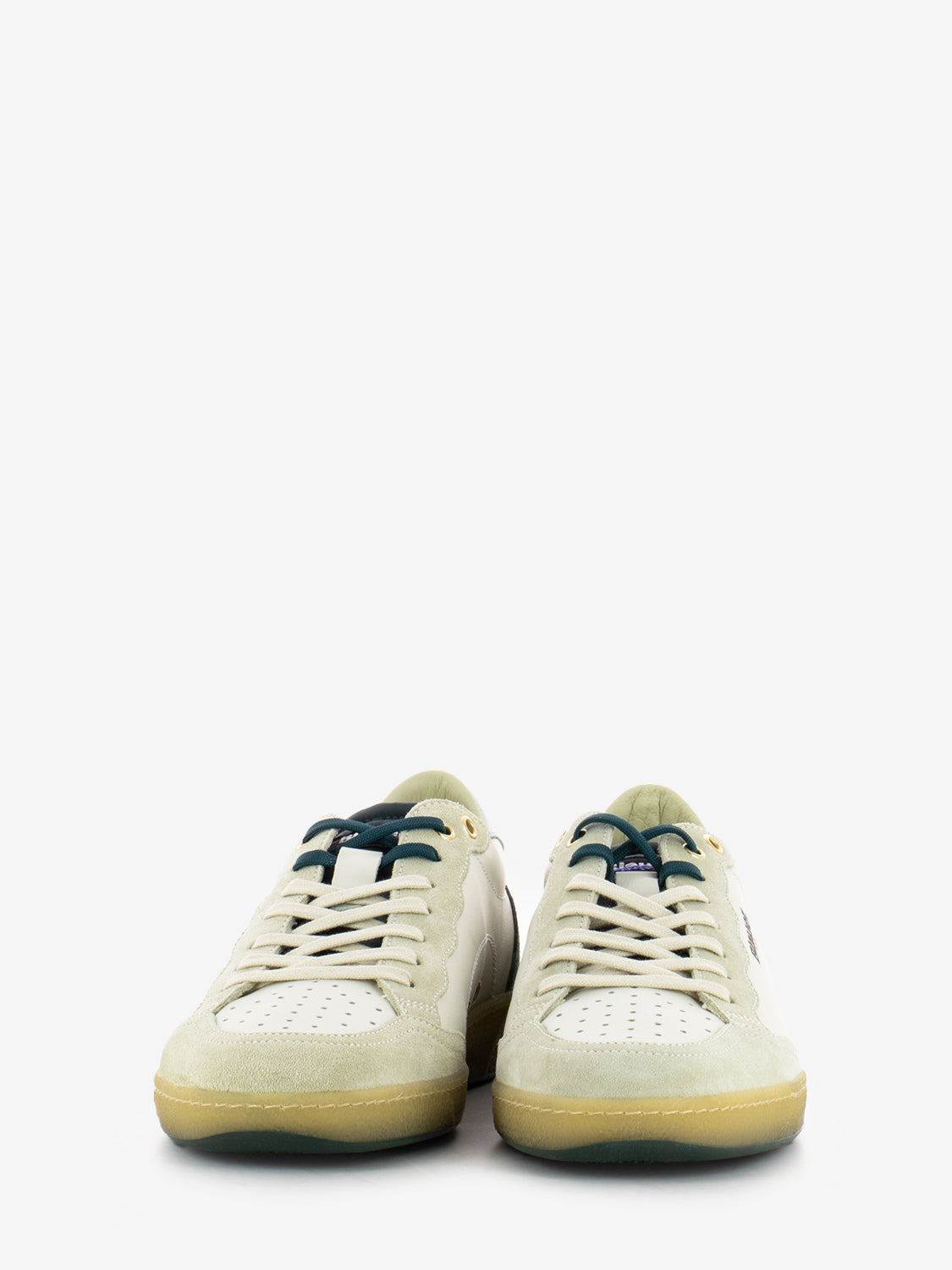 Sneakers M leather white / green