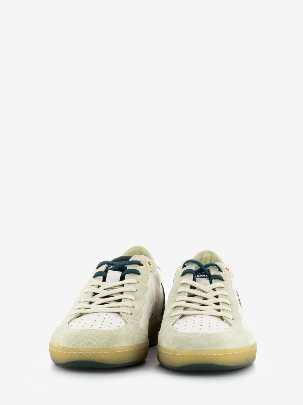 Sneakers M leather white / green