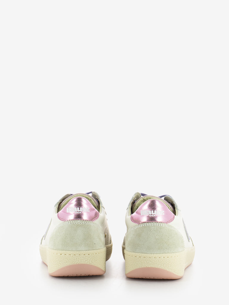 BLAUER - Sneakers Olympia W leather suede fantasy pink