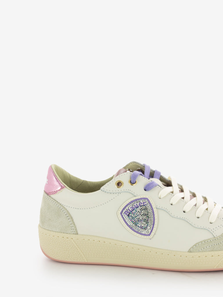 BLAUER - Sneakers Olympia W leather suede fantasy pink
