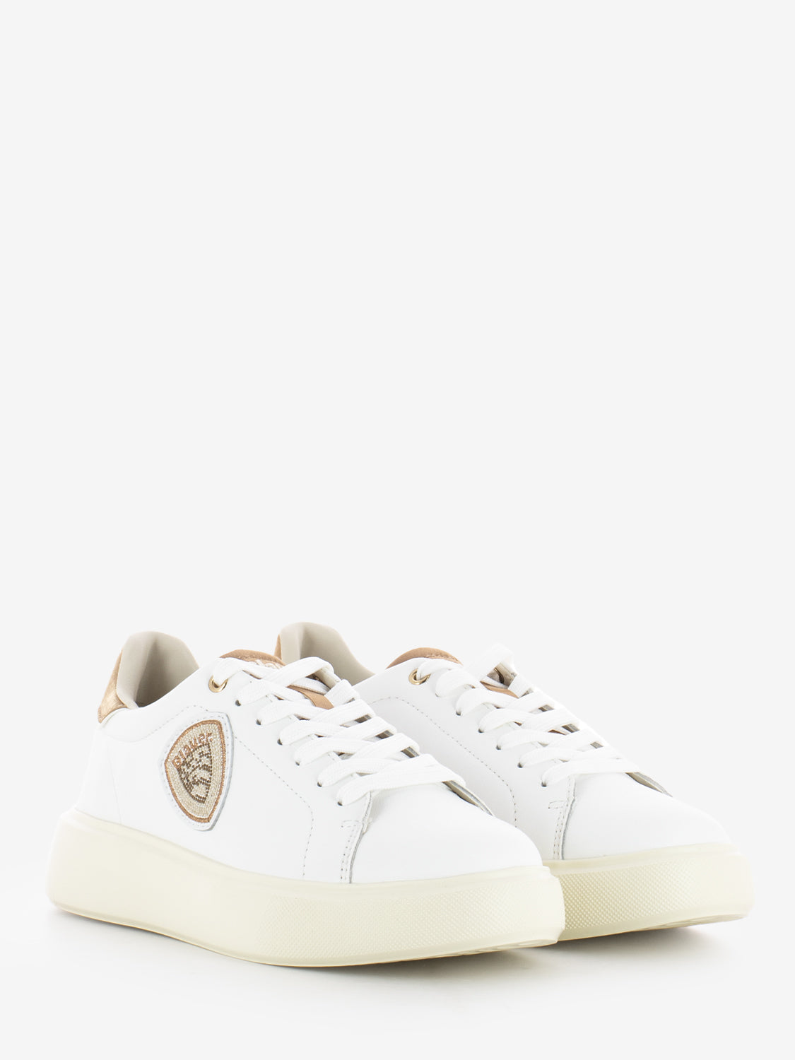 Sneakers Venus leather white / nude