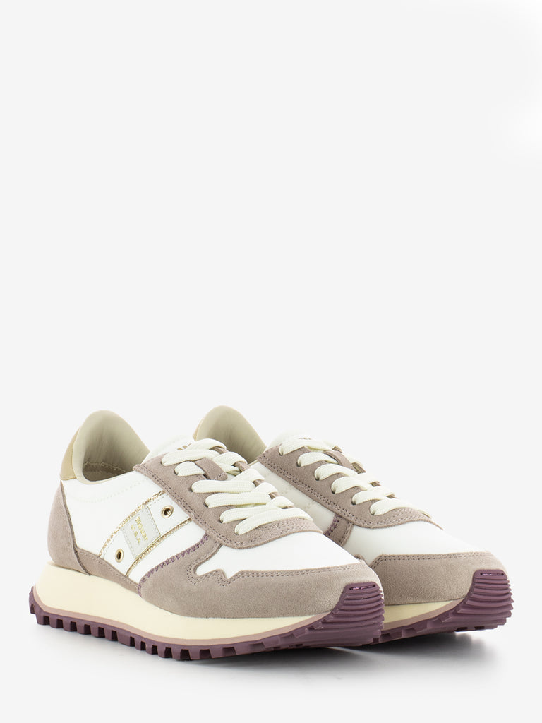 BLAUER - Sneakers W in nylon white / nude