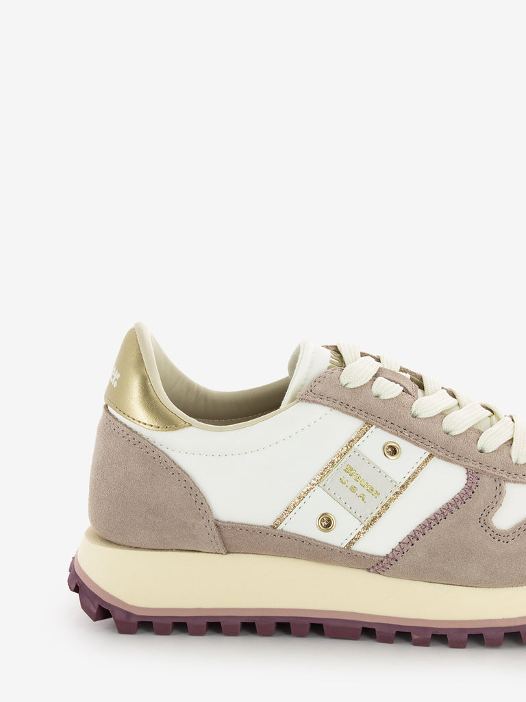 BLAUER - Sneakers W in nylon white / nude