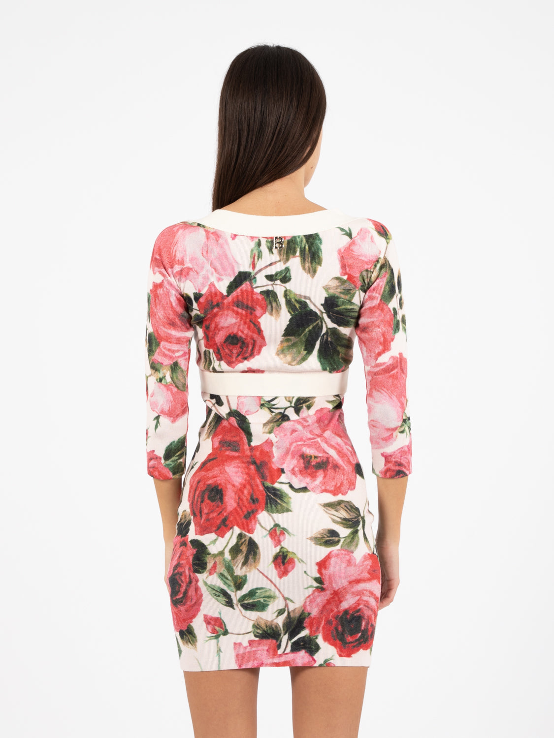Deep Roses Cream/Red Dress
