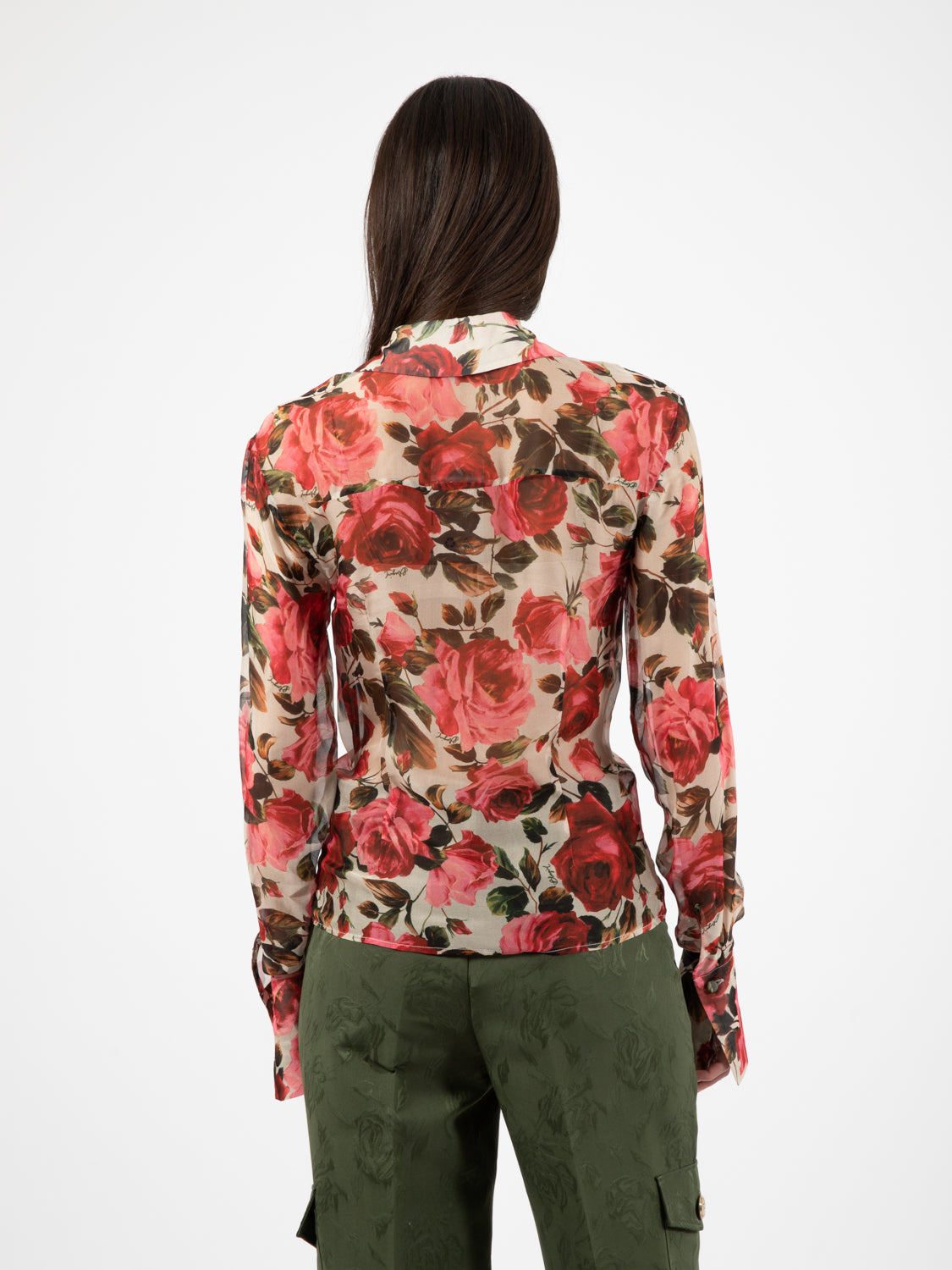 Camicia deep roses multicolor
