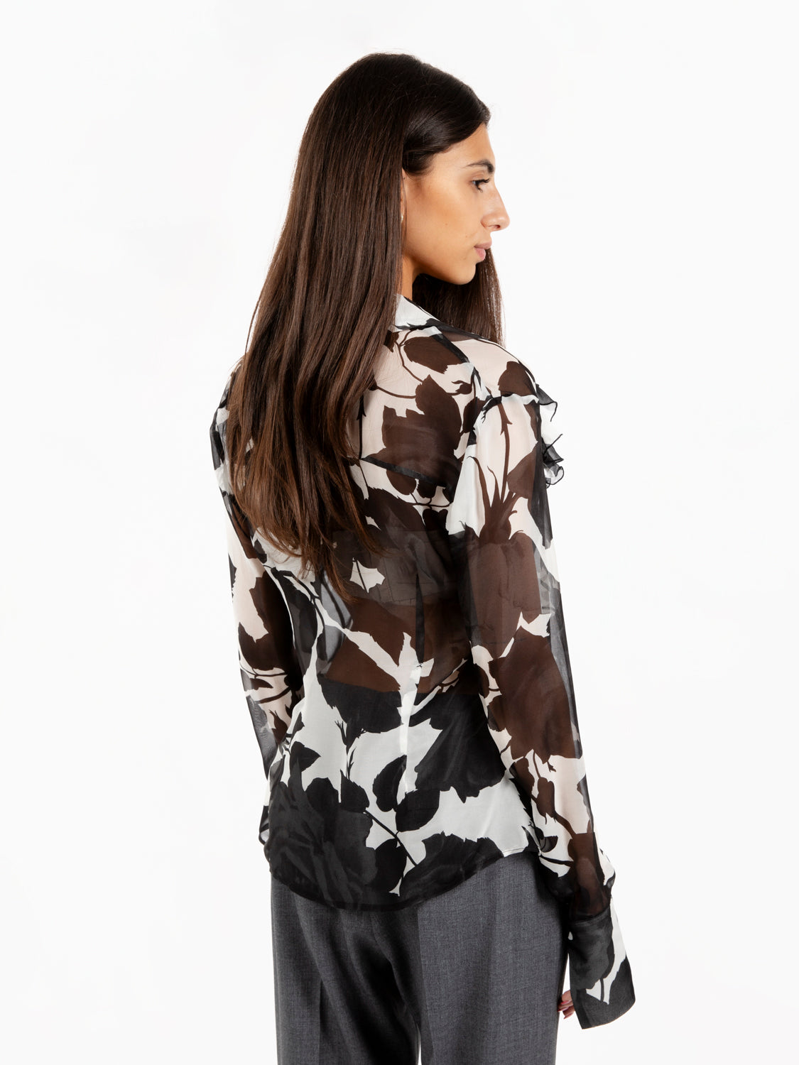 Moonlight roses shirt white / black