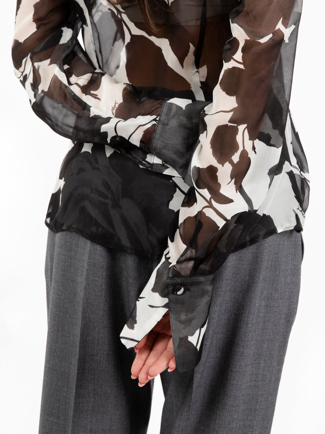 Moonlight roses shirt white / black