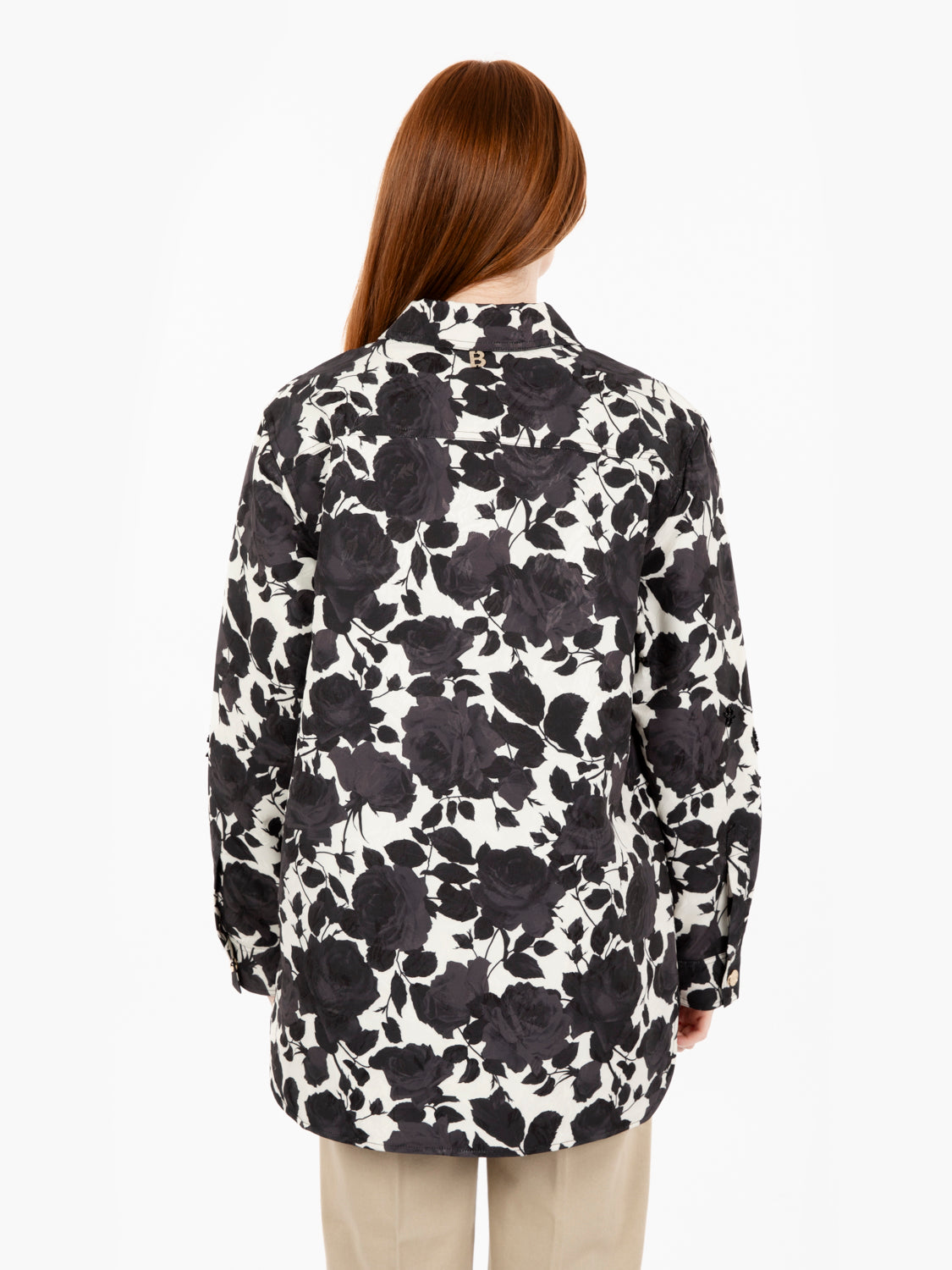 Giacca Field jacquard rose bianco / nero