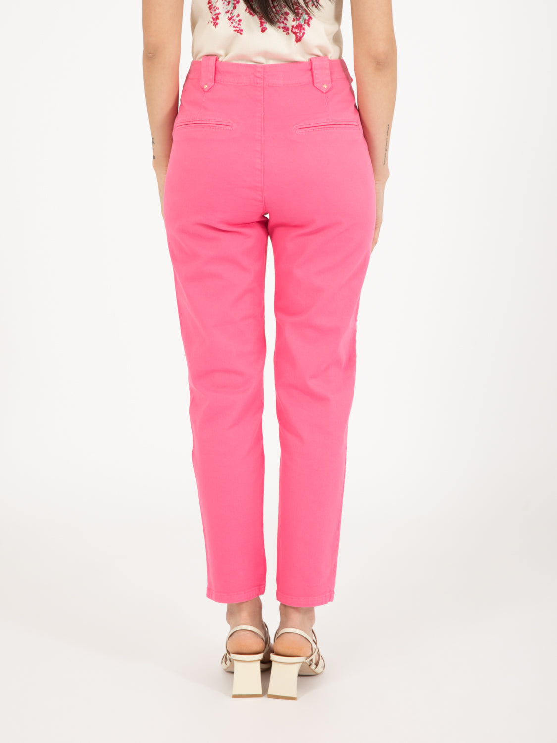 Pink Cosmos Cigarette Jeans