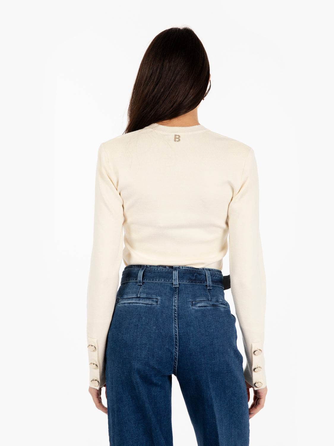 Buttercream Button Cuff Sweater