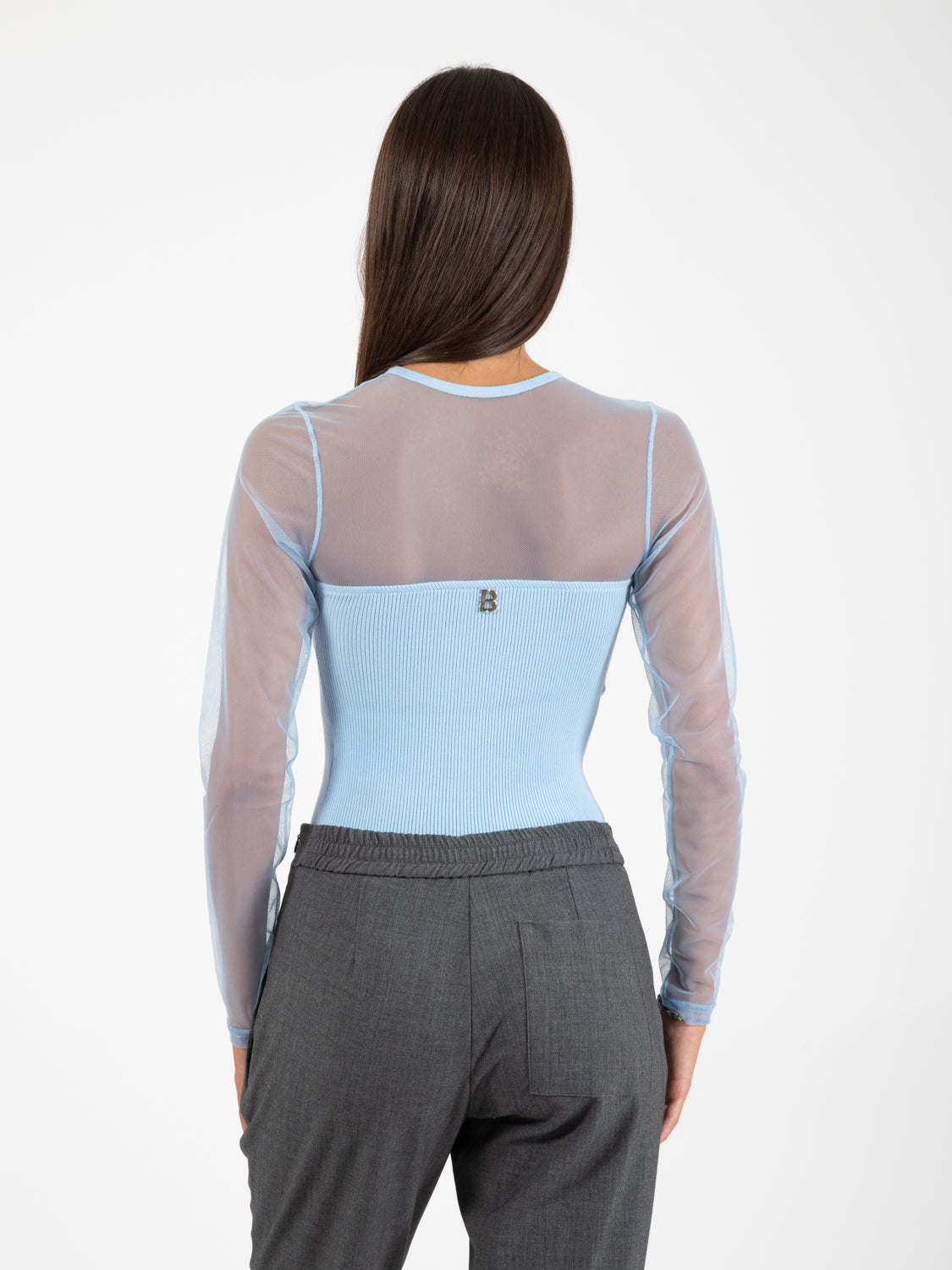 Wind surfer transparent sleeve shirt
