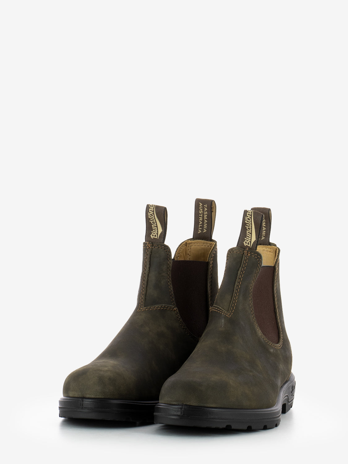 585 elastic sided boot rustic brown