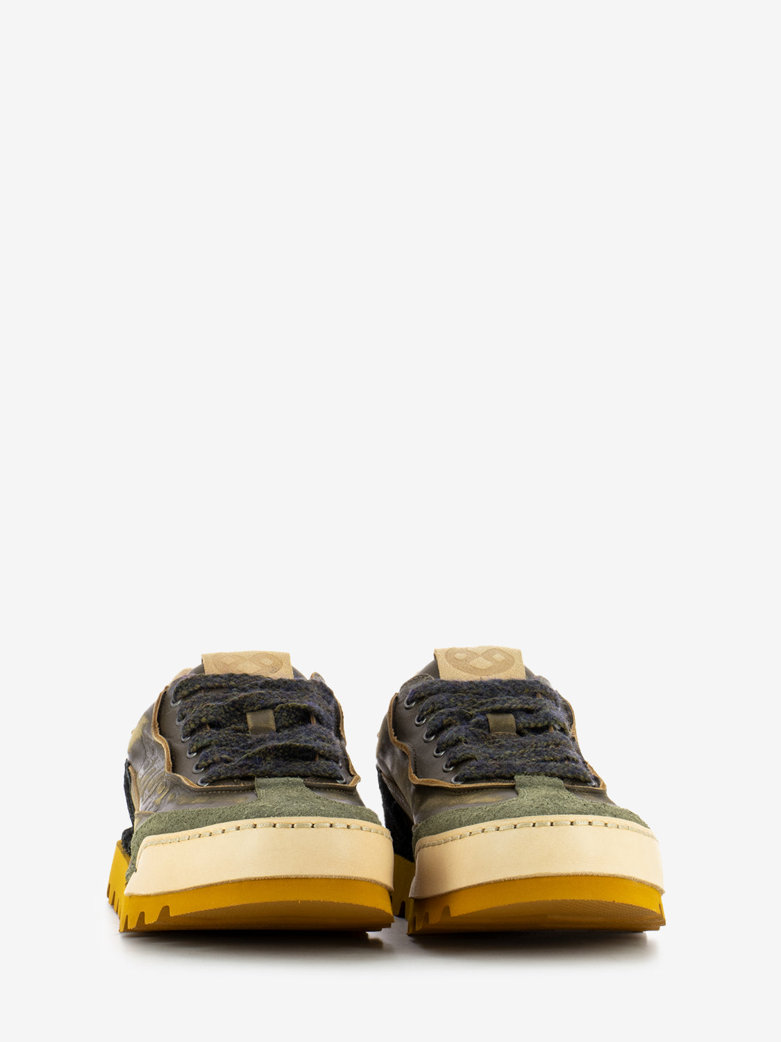 Scarpe in pelle militare / noce