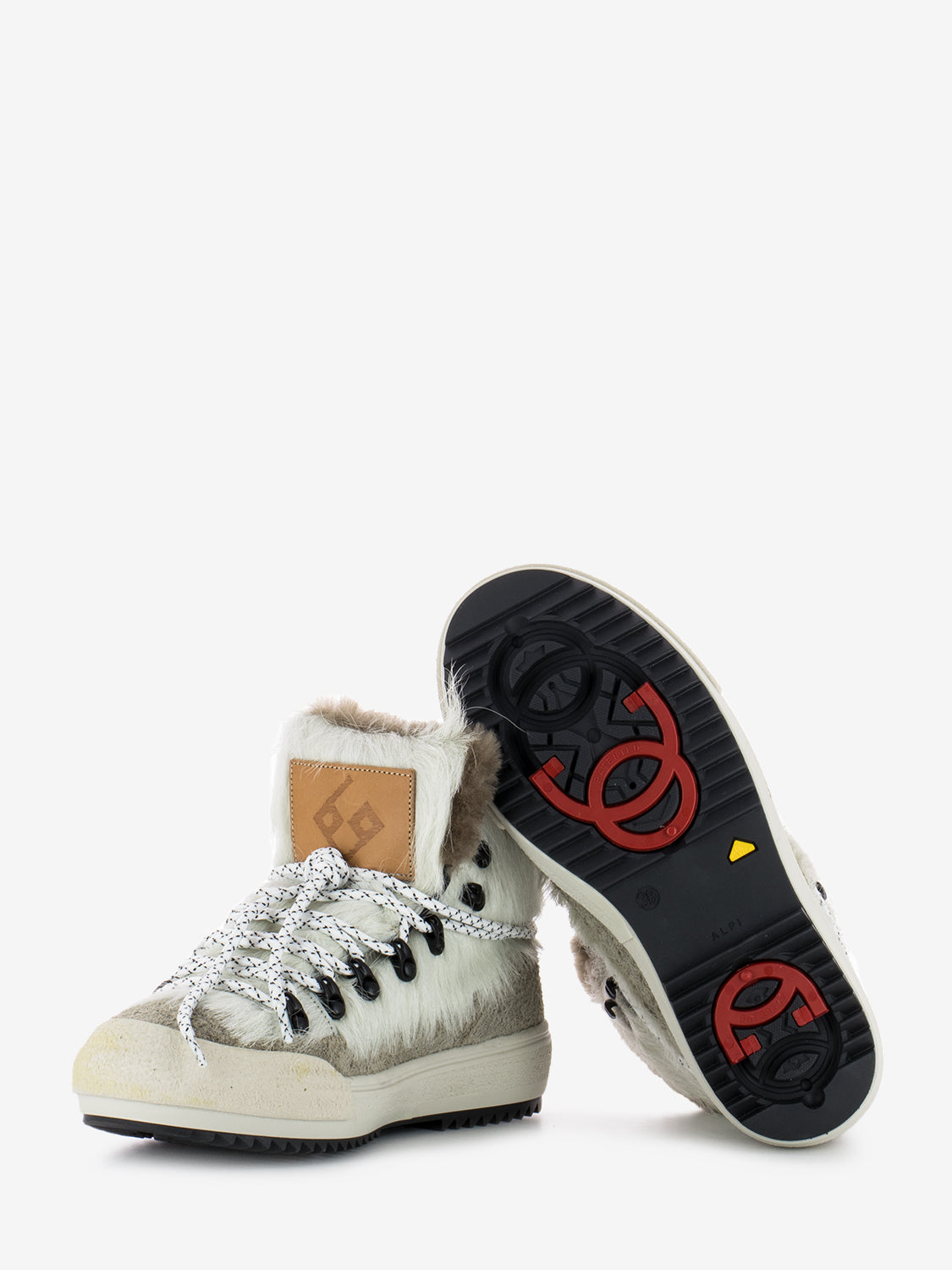 Sneakers La Yeti cavallino bianca / beige