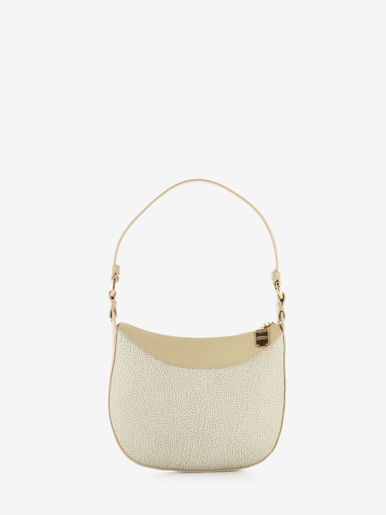 BORBONESE - Borsa hobo a spalla sabbia