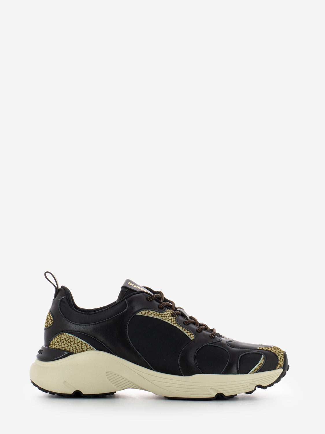 Sneakers running nero / op naturale