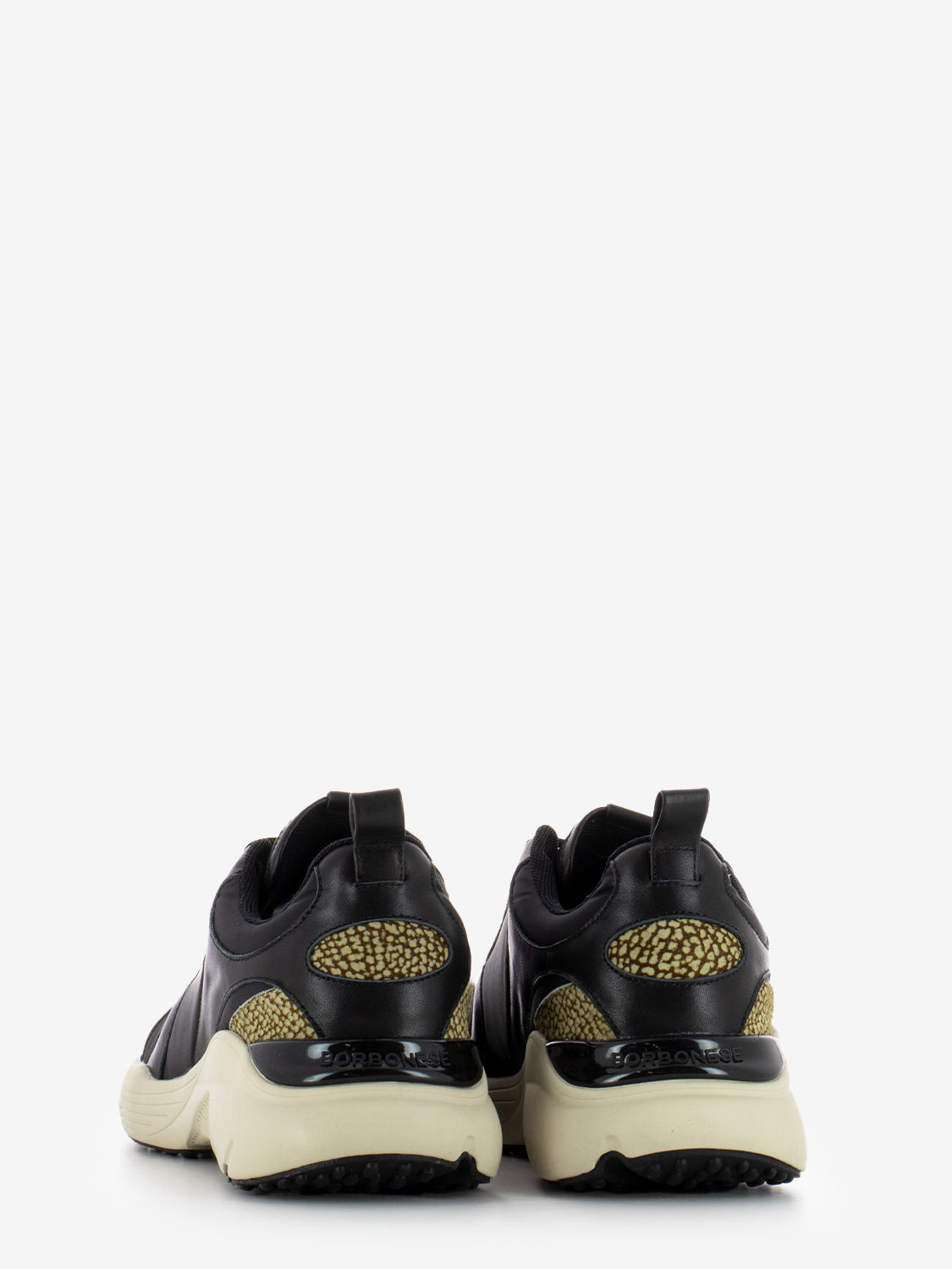 Sneakers running nero / op naturale
