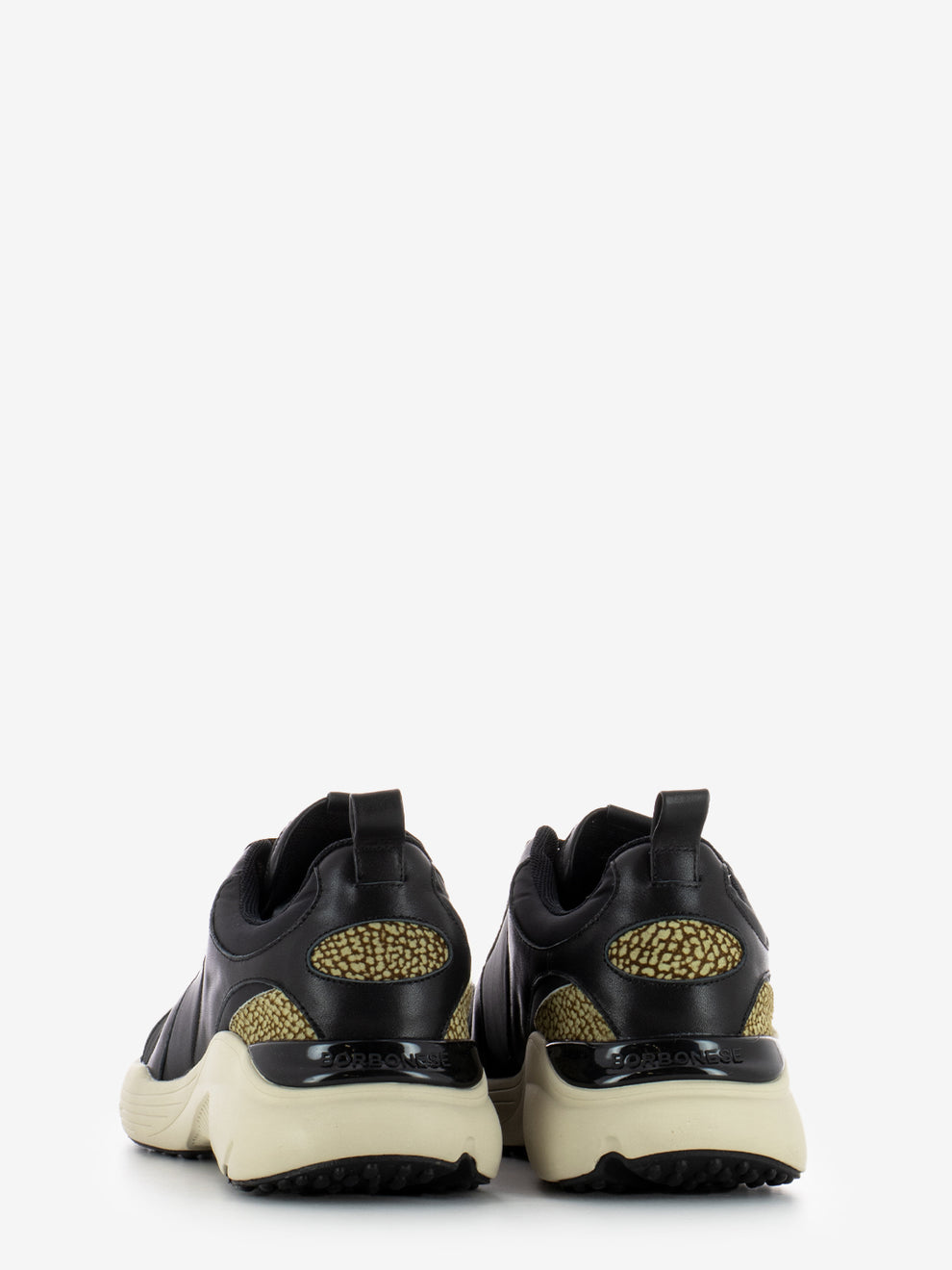 Sneakers running nero / op naturale