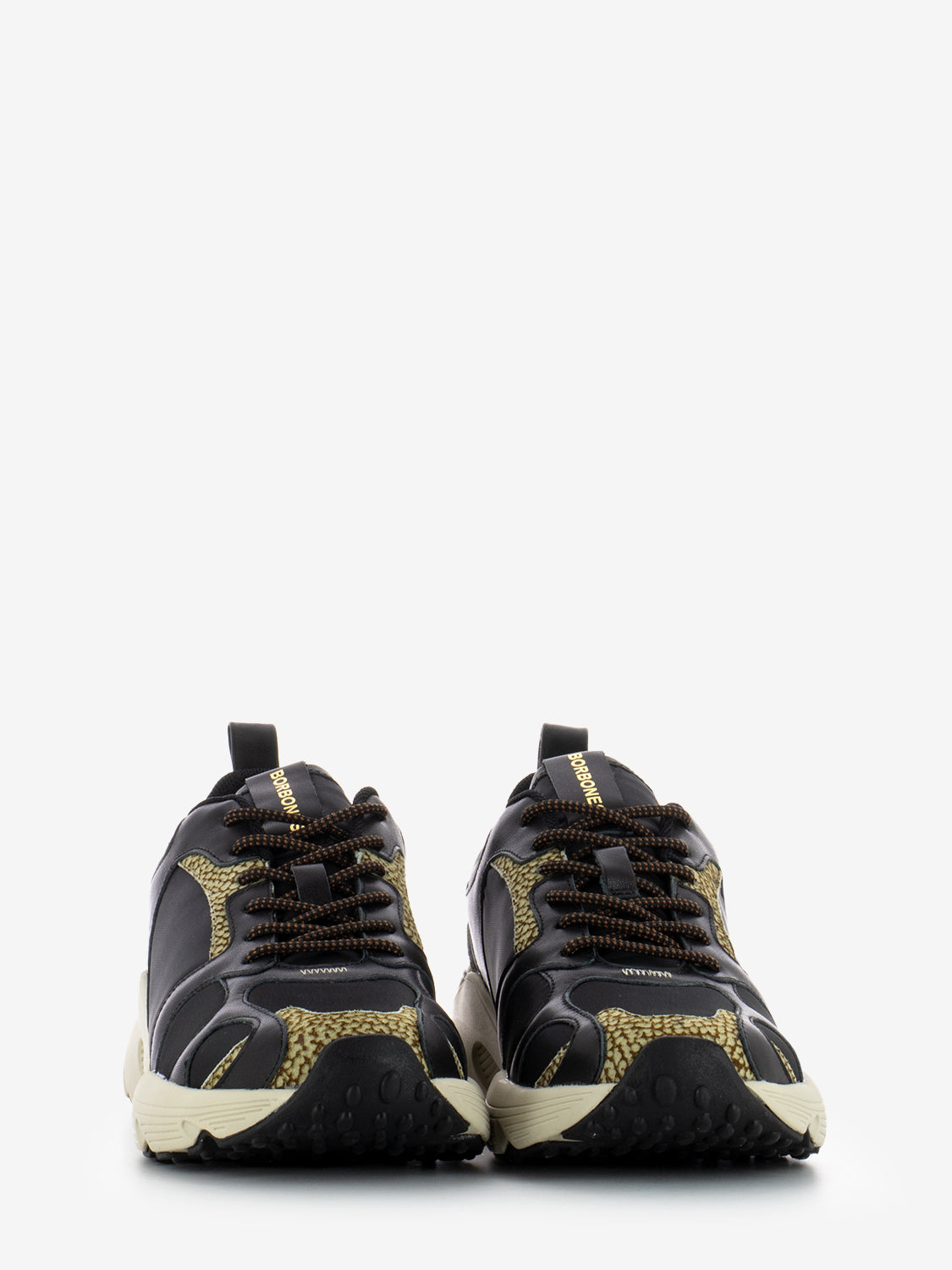 Sneakers running nero / op naturale