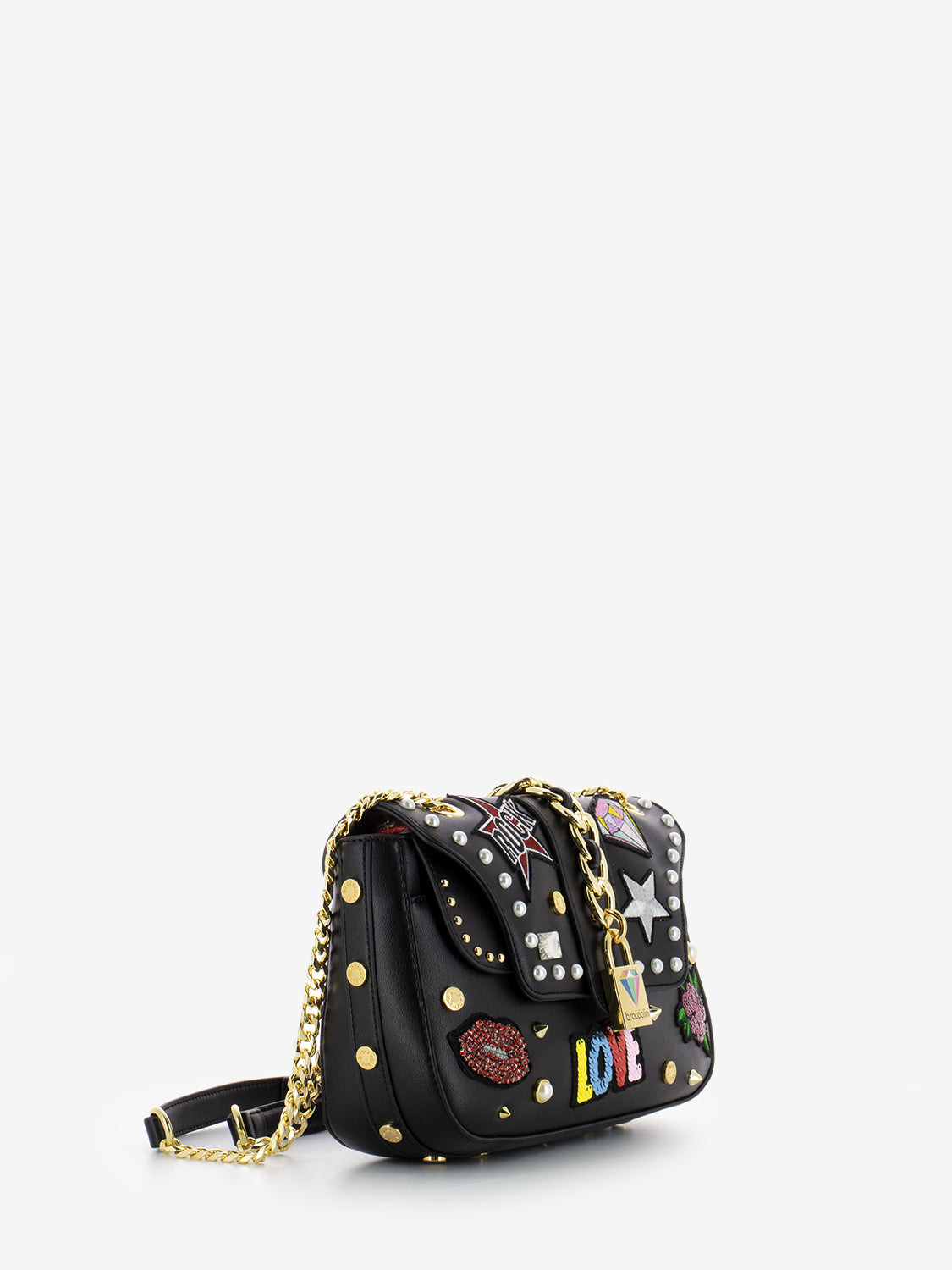 Borsa a spalla Rock nera