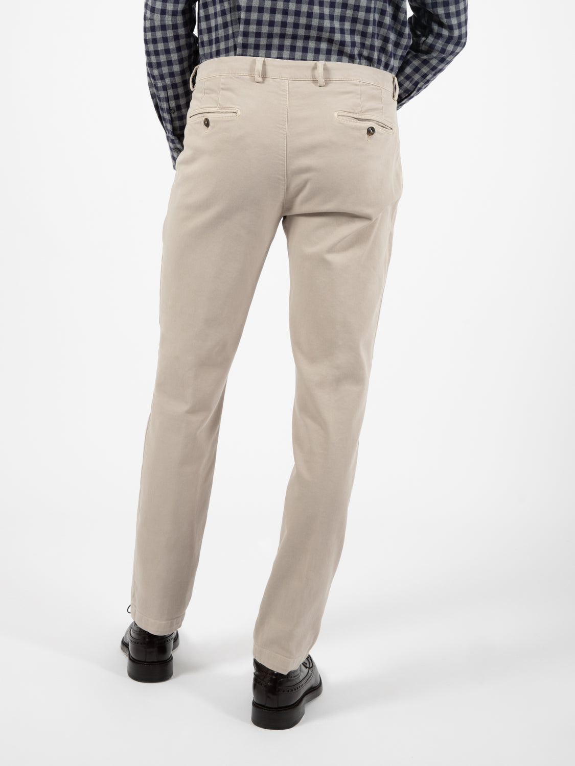 BG05 elasticated beige trousers