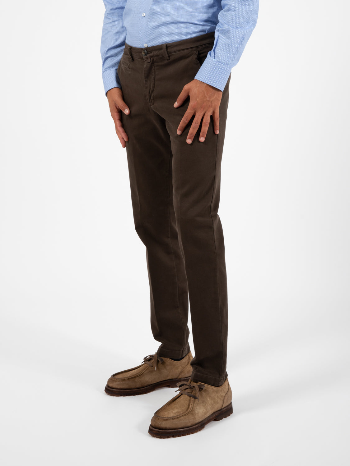 Pantalone BG05 operato elastico marrone