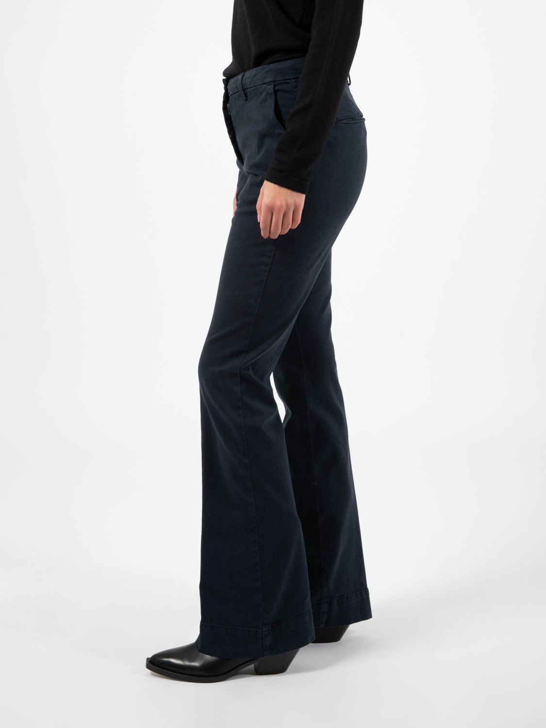 Charlie blue flared trousers