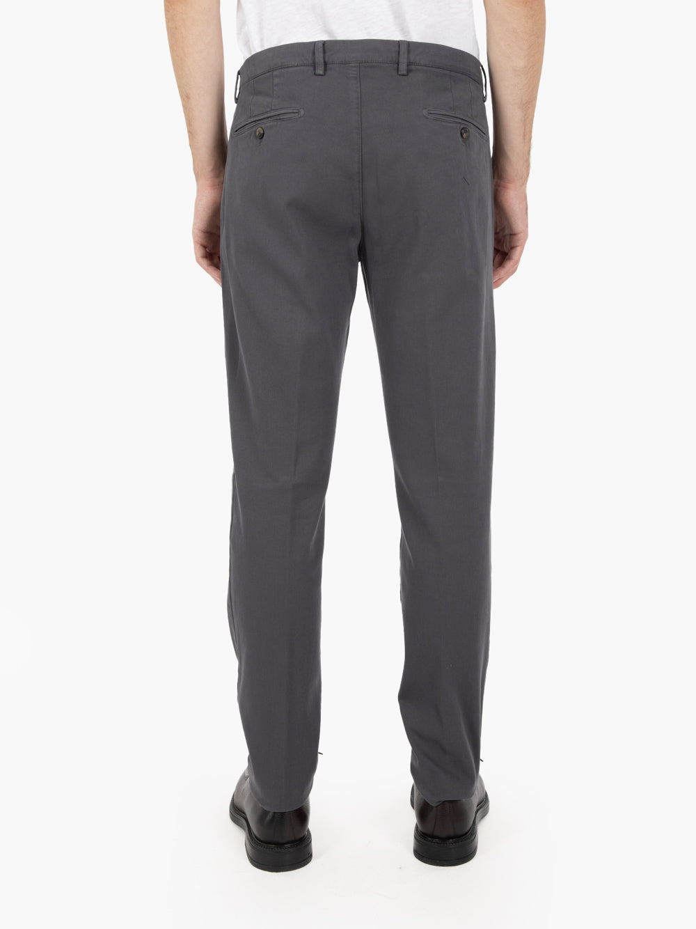 Pantaloni basic grigio medio