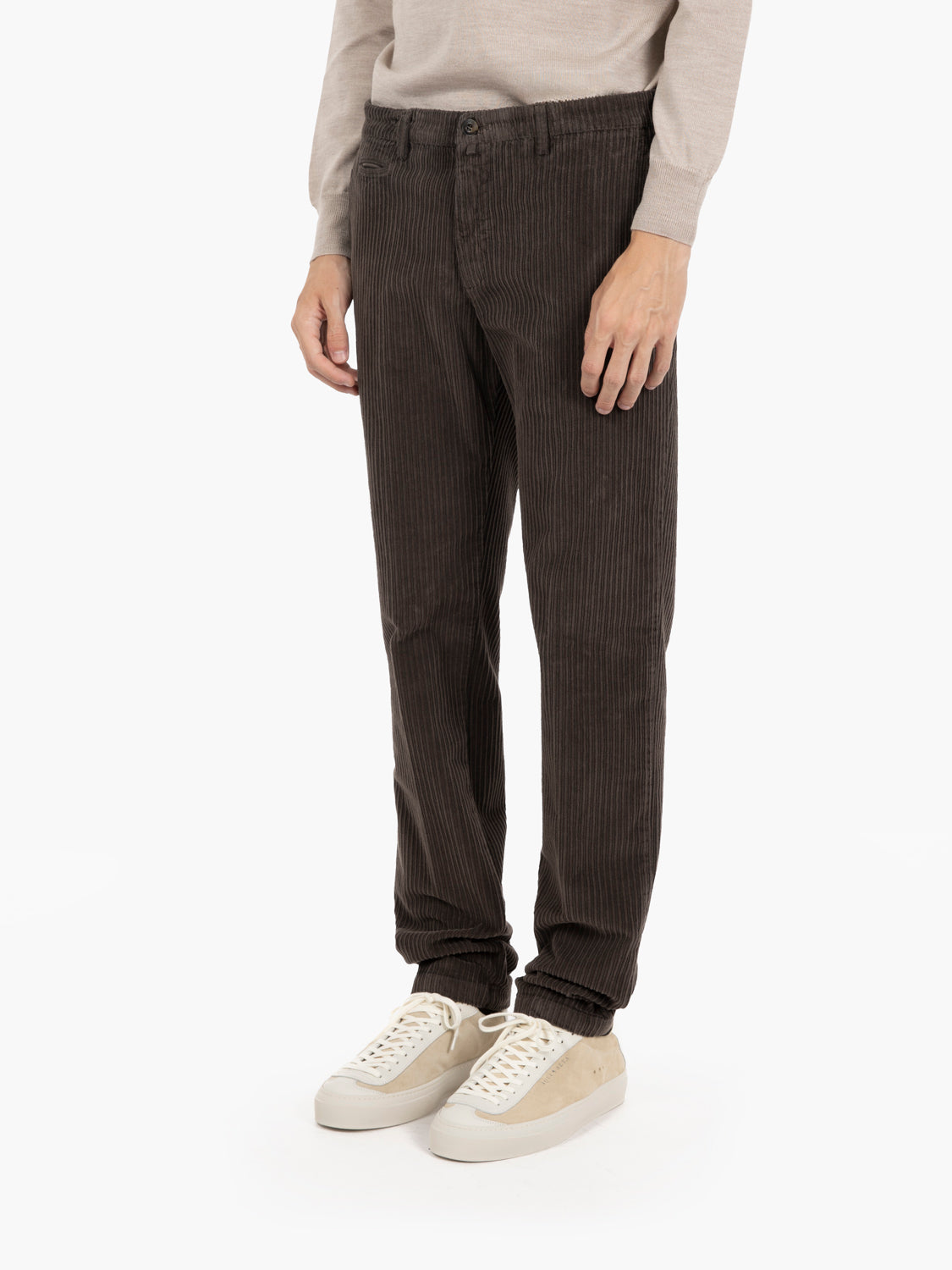 Pantaloni BG05 in cotone a coste camoscio