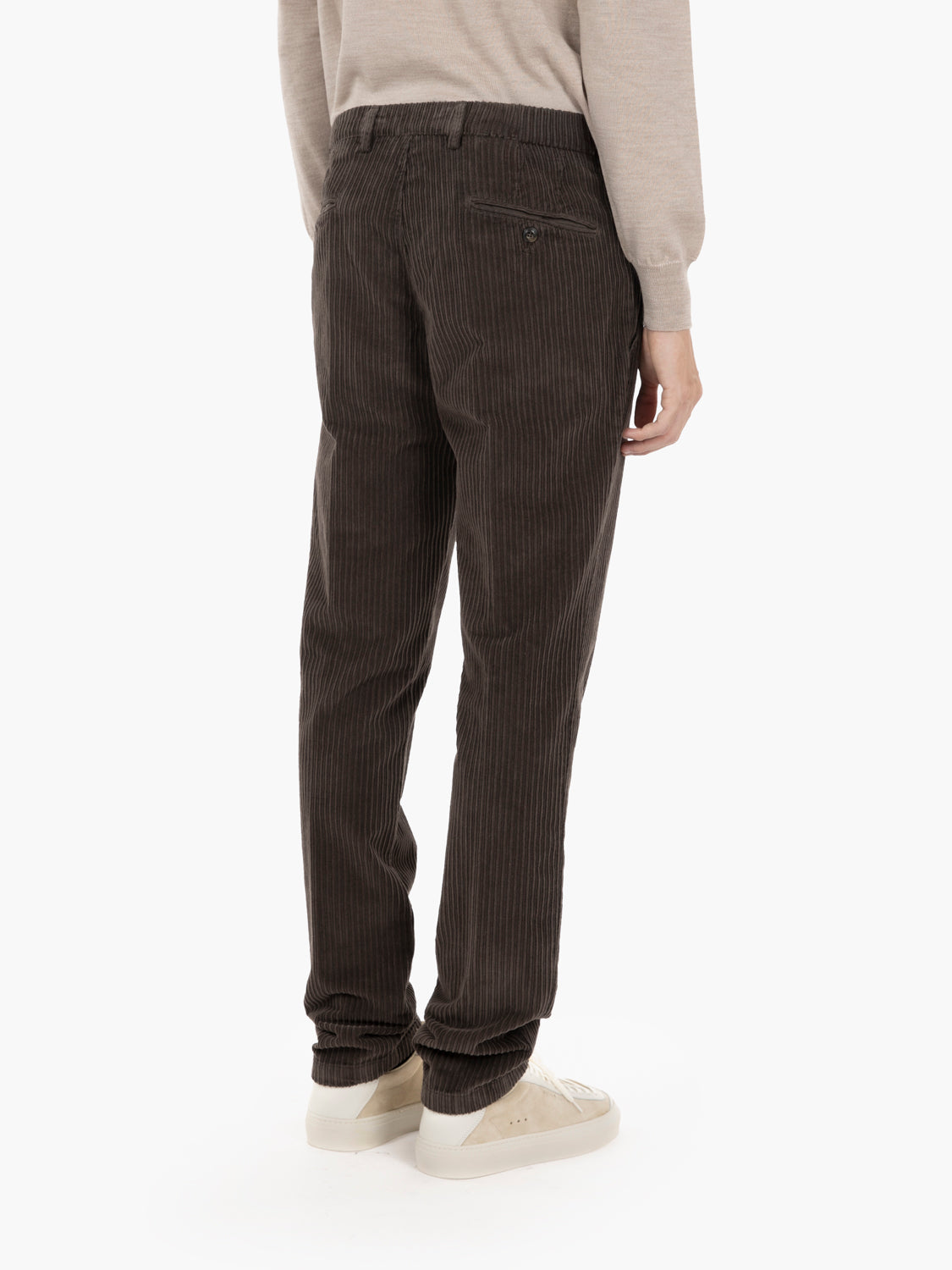 Pantaloni BG05 in cotone a coste camoscio