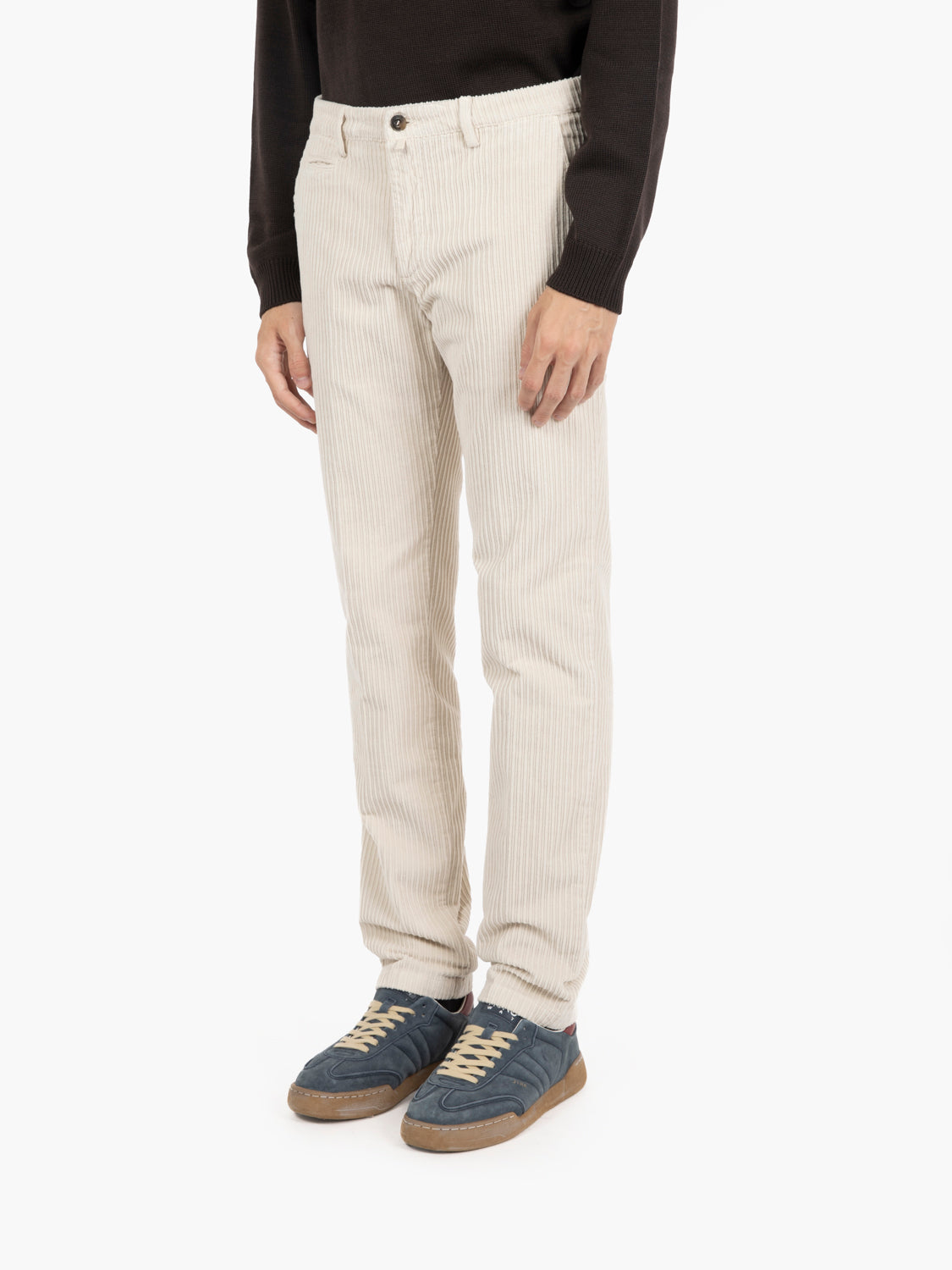 Pantaloni BG05 in cotone a coste lino