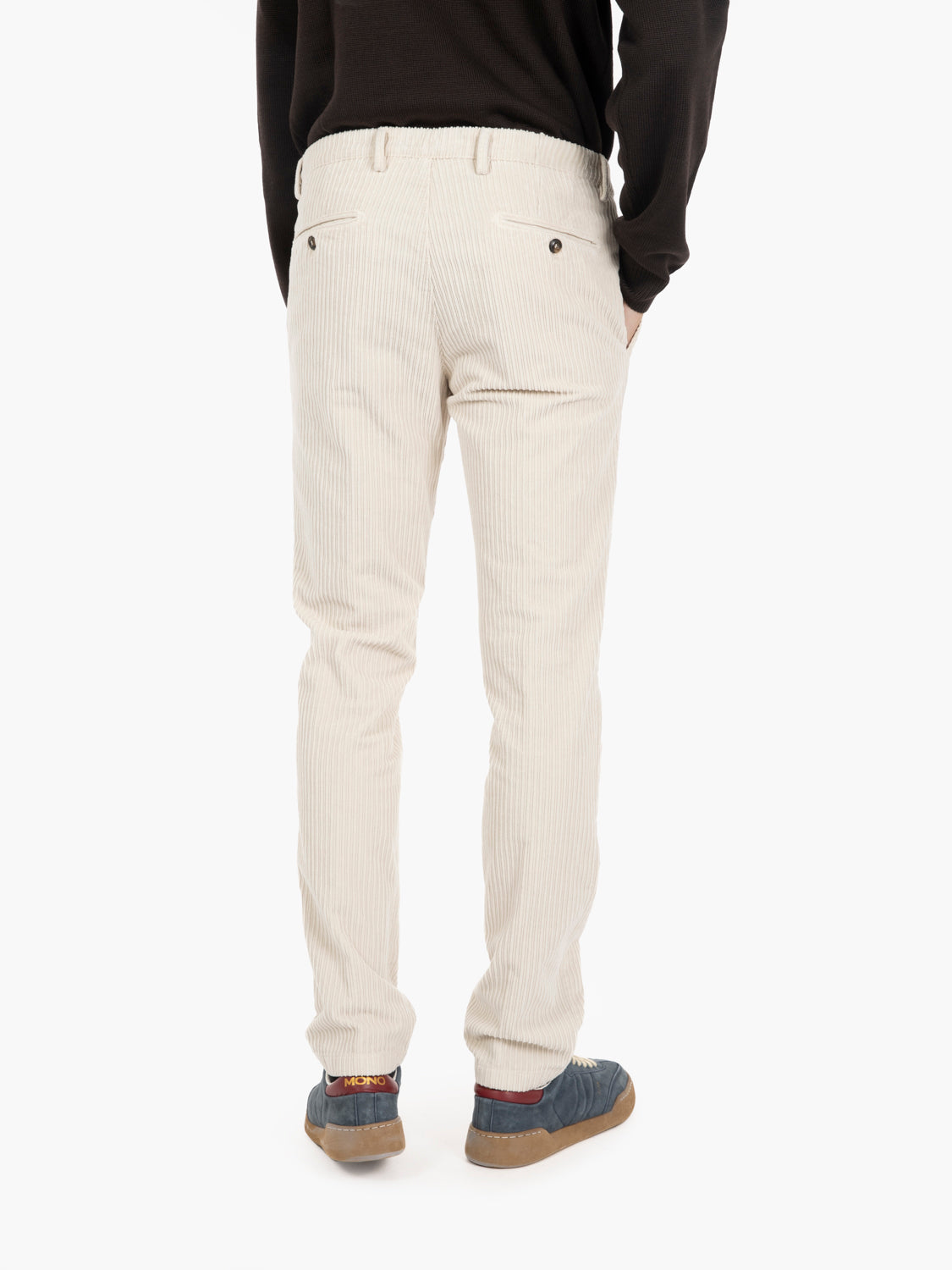 Pantaloni BG05 in cotone a coste lino