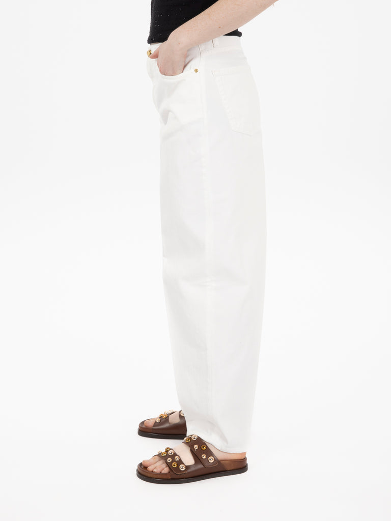 BRIGLIA 1949 - Pantaloni carrot fit bianchi